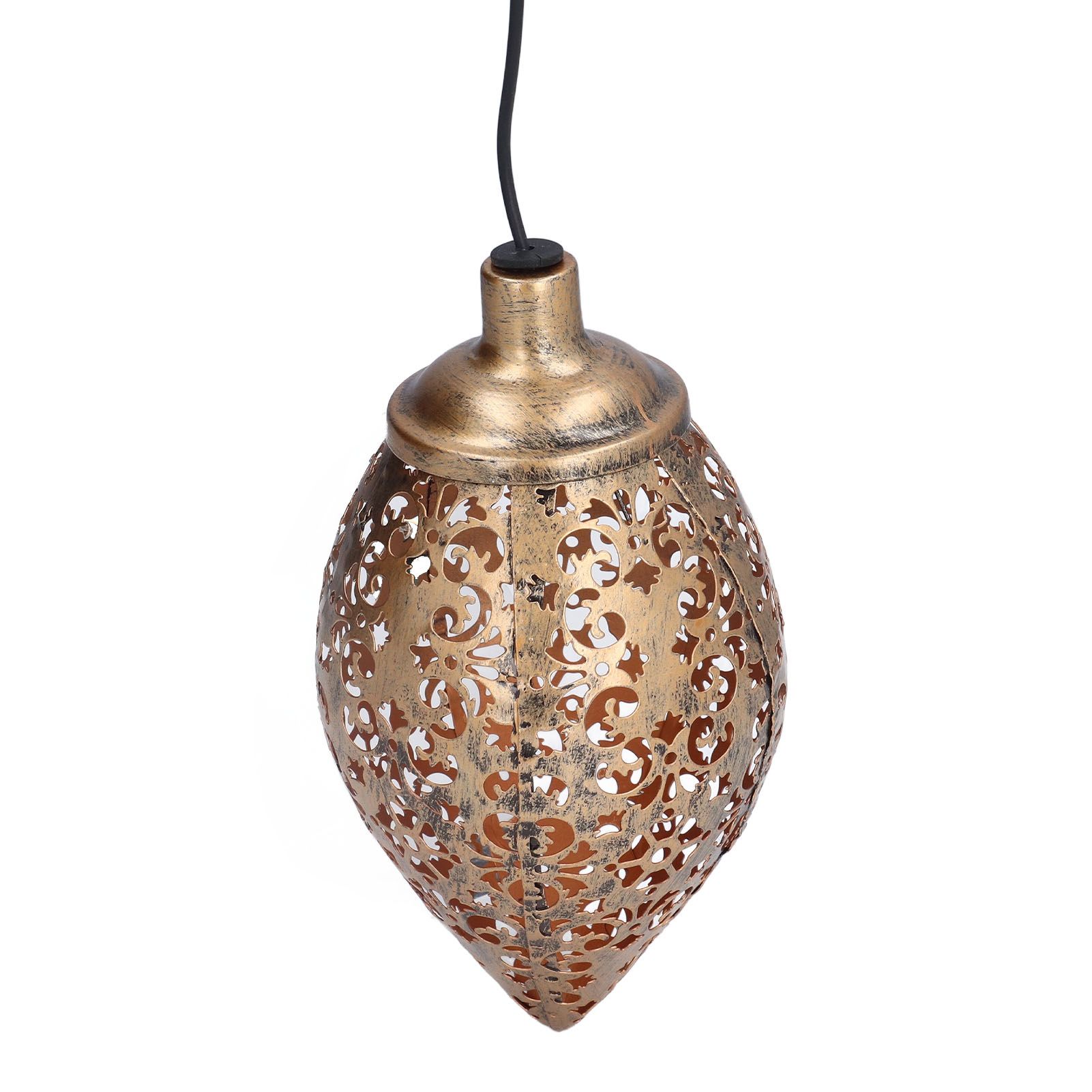 1.2V 0.5W Solar Wrought Iron Hollow Projection Lamp Outdoor Rainproof Solar Water Drop Chandelier - Image 3
