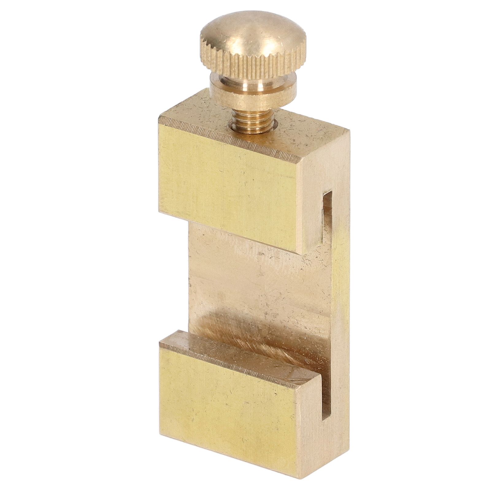 Brass Scribe Steel Ruler Positioning Limit Block Woodworking Angle Line Scriber Locator - Image 1
