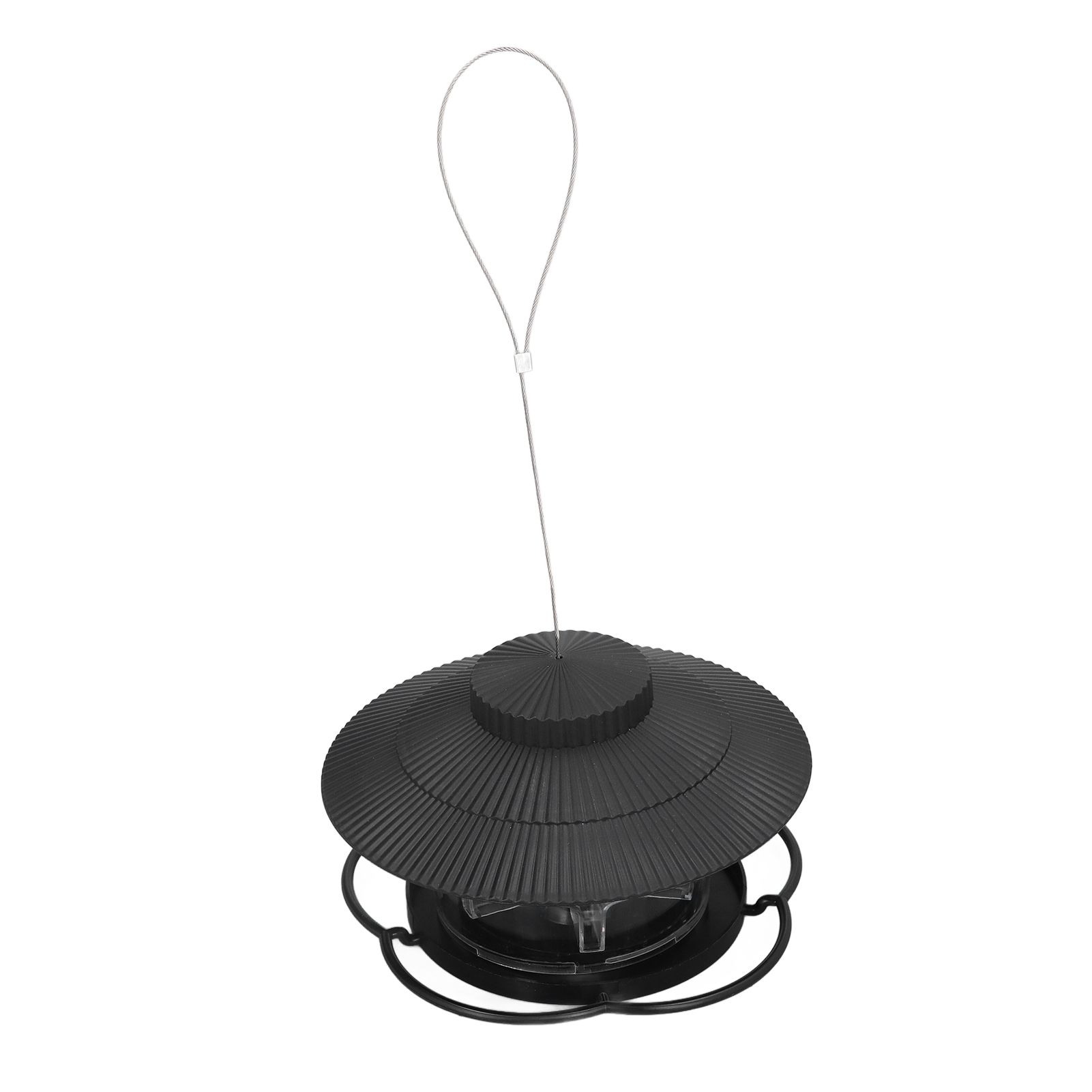 Bird Feeder 1L Durable ABS Easy Filling Transparent Container Portable Pavilion Design Hanging Bird Feeder - Image 3
