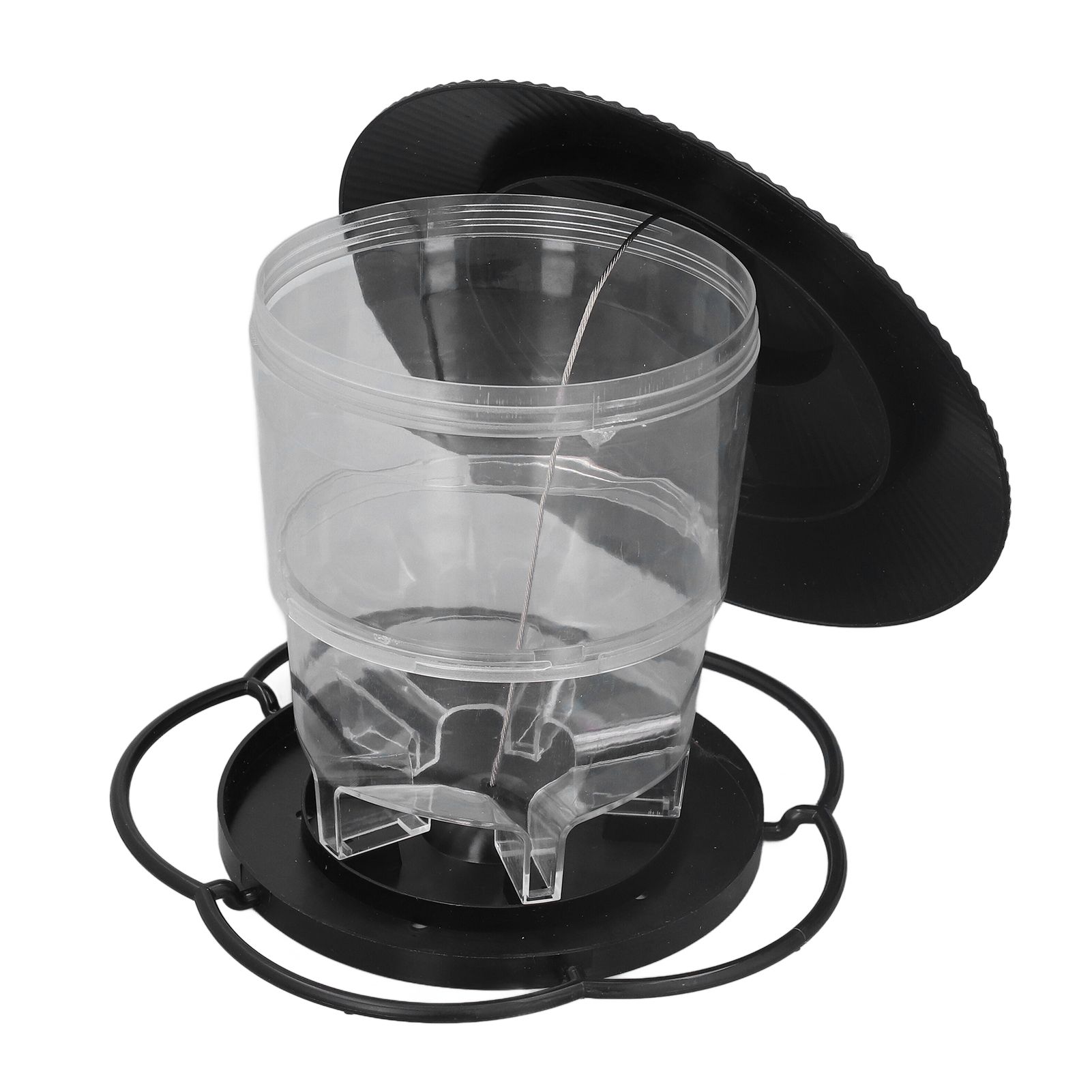 Bird Feeder 1L Durable ABS Easy Filling Transparent Container Portable Pavilion Design Hanging Bird Feeder - Image 6