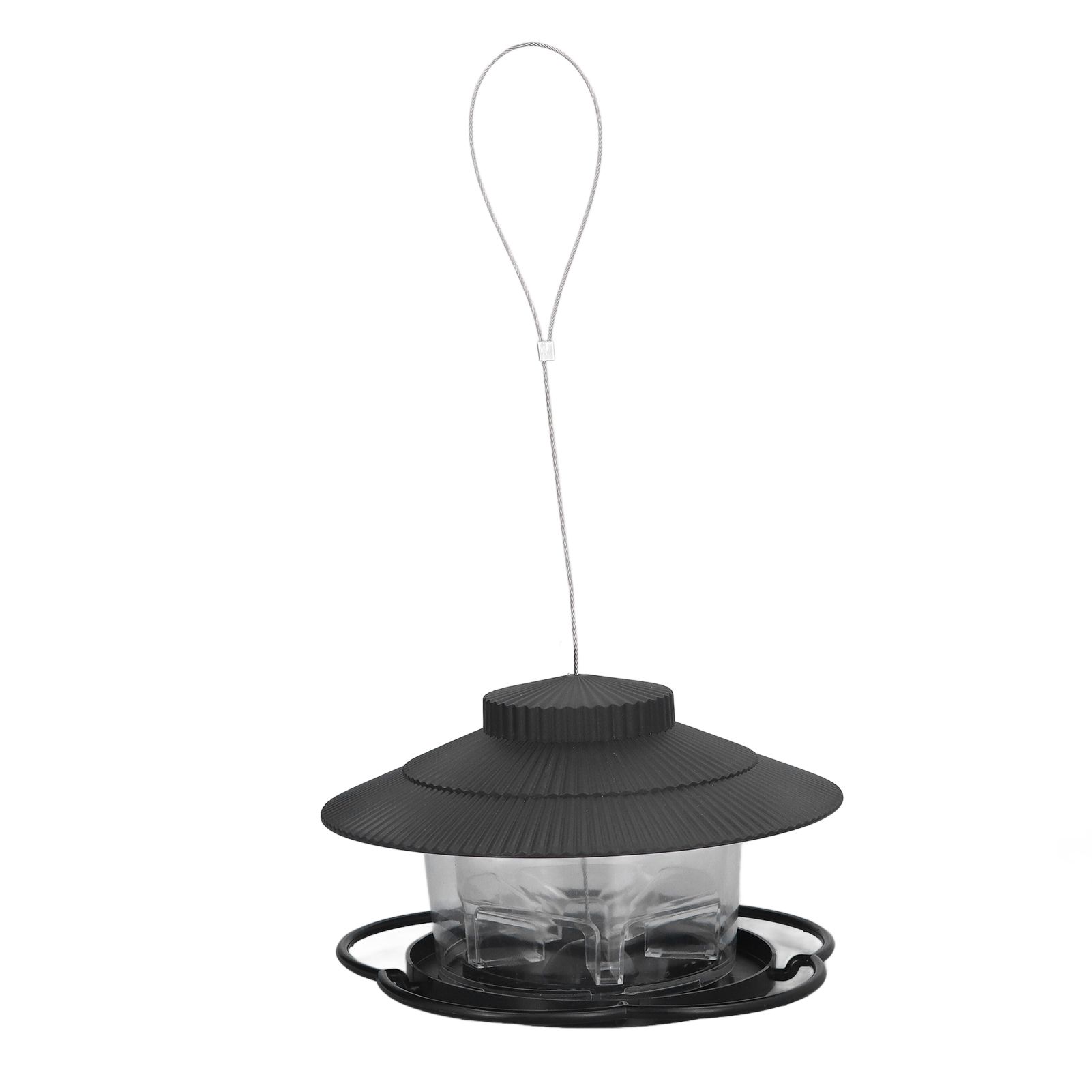 Bird Feeder 1L Durable ABS Easy Filling Transparent Container Portable Pavilion Design Hanging Bird Feeder - Image 7