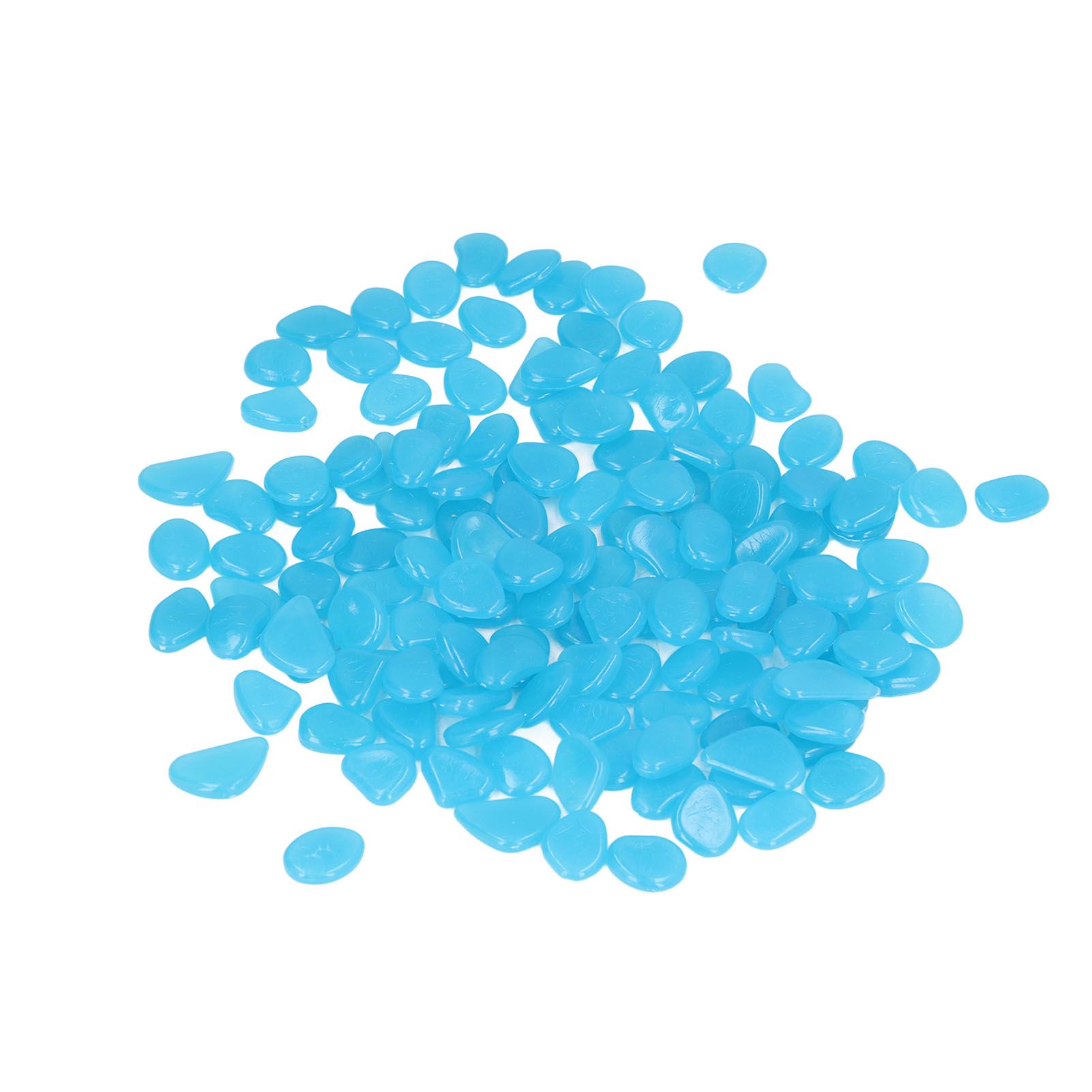 Outdoor Luminous Stones Colorful Fluorescent Luminous Pebbles for Dark Garden Courtyard Walkway Garden Trails 100 / Bag Dark Blue - Image 5