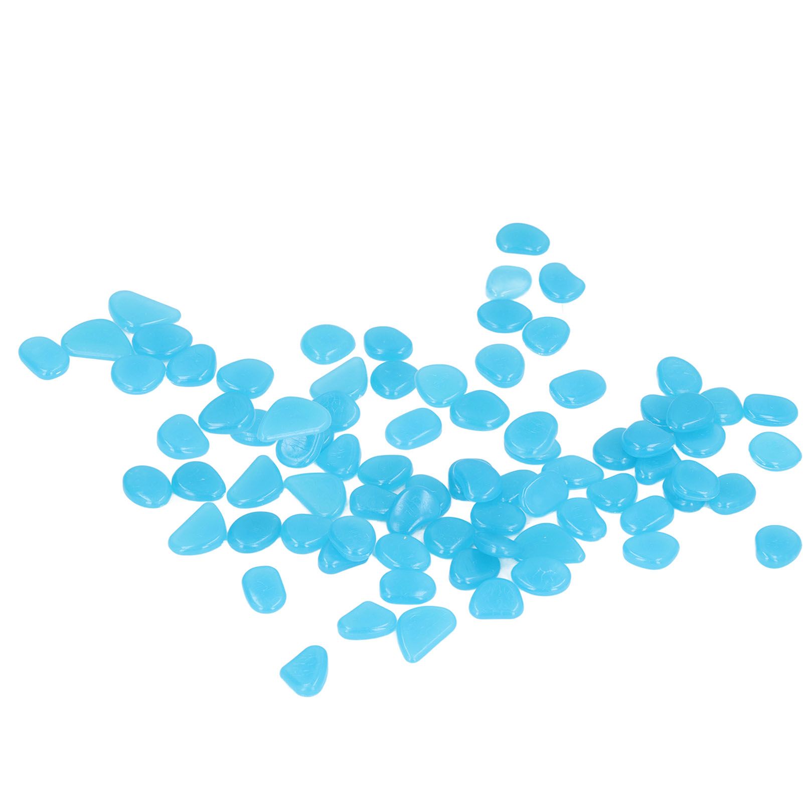 Outdoor Luminous Stones Colorful Fluorescent Luminous Pebbles for Dark Garden Courtyard Walkway Garden Trails 200 / Bag Dark Blue - Image 6