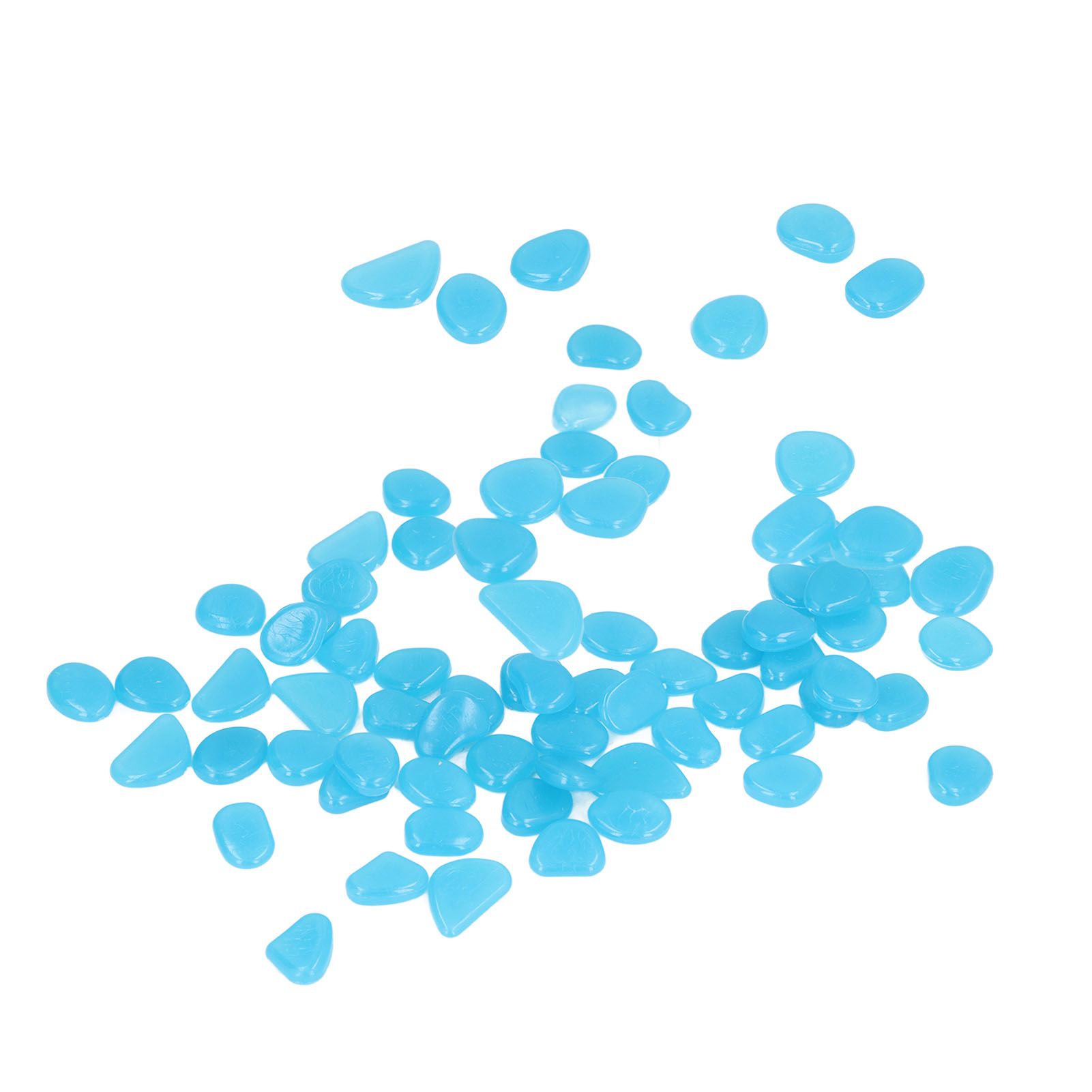 Outdoor Luminous Stones Colorful Fluorescent Luminous Pebbles for Dark Garden Courtyard Walkway Garden Trails 200 / Bag Dark Blue - Image 7