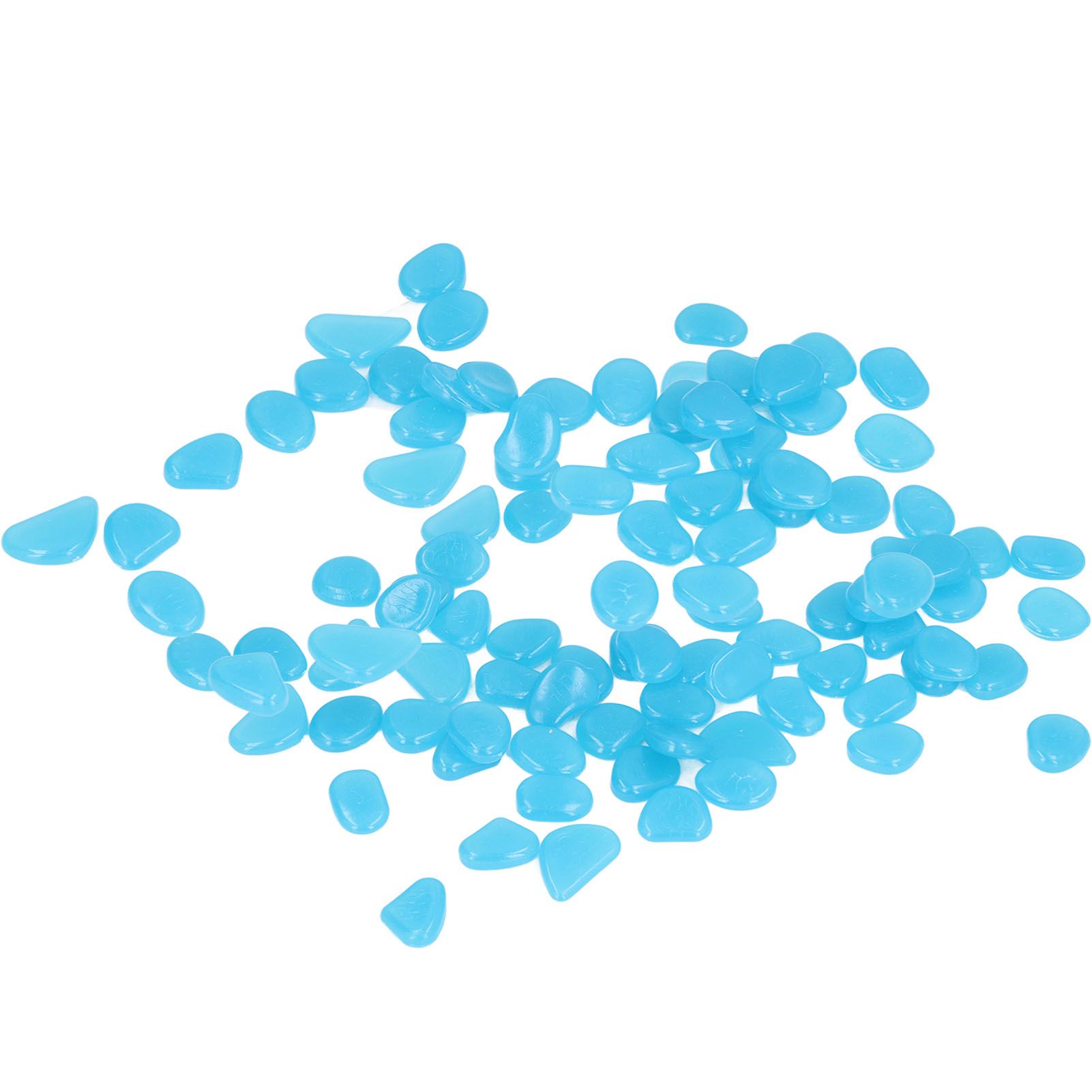 Outdoor Luminous Stones Colorful Fluorescent Luminous Pebbles for Dark Garden Courtyard Walkway Garden Trails 200 / Bag Dark Blue - Image 8