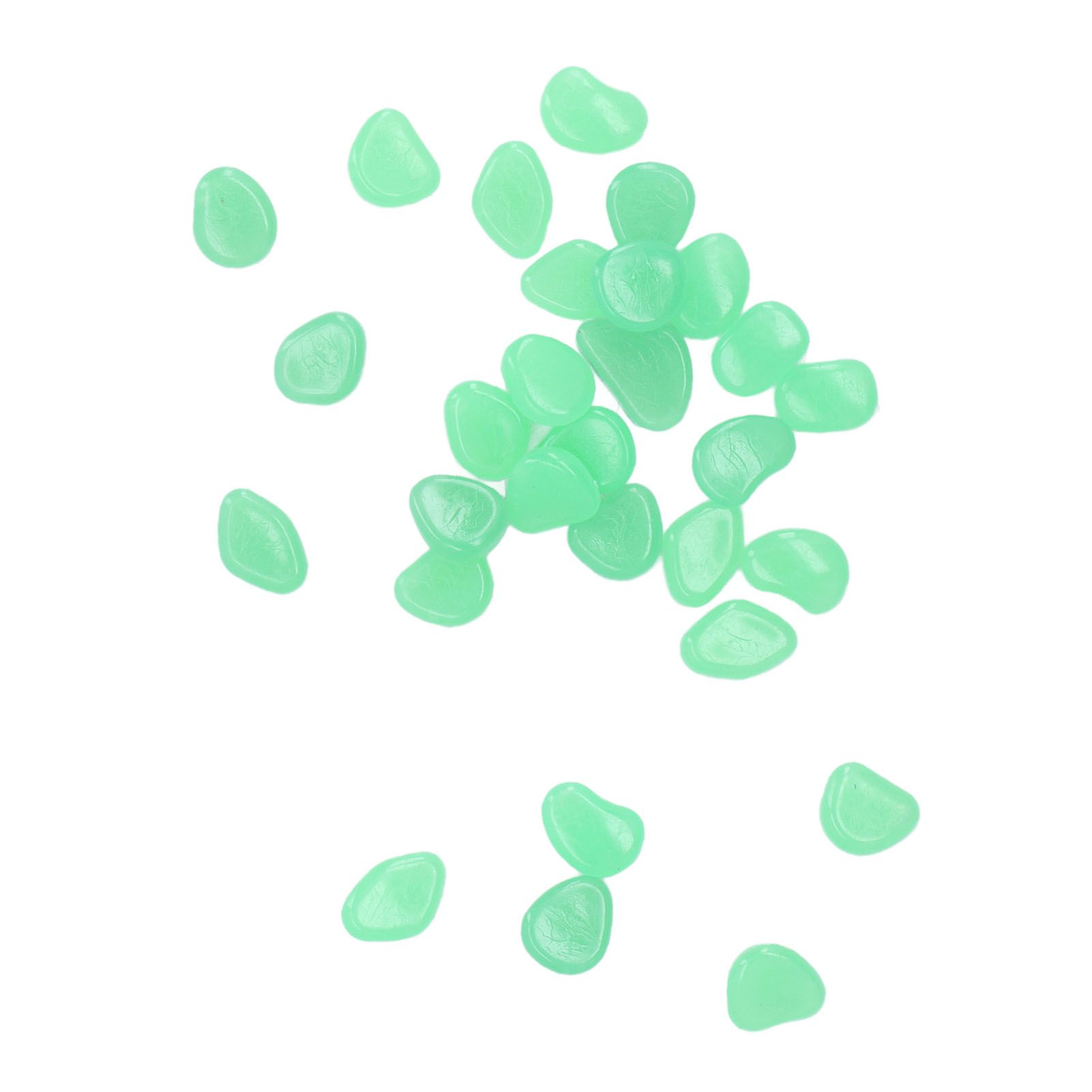 Outdoor Luminous Stones Colorful Fluorescent Luminous Pebbles for Dark Garden Courtyard Walkway Garden Trails 200 / Bag Turquoise - Image 7