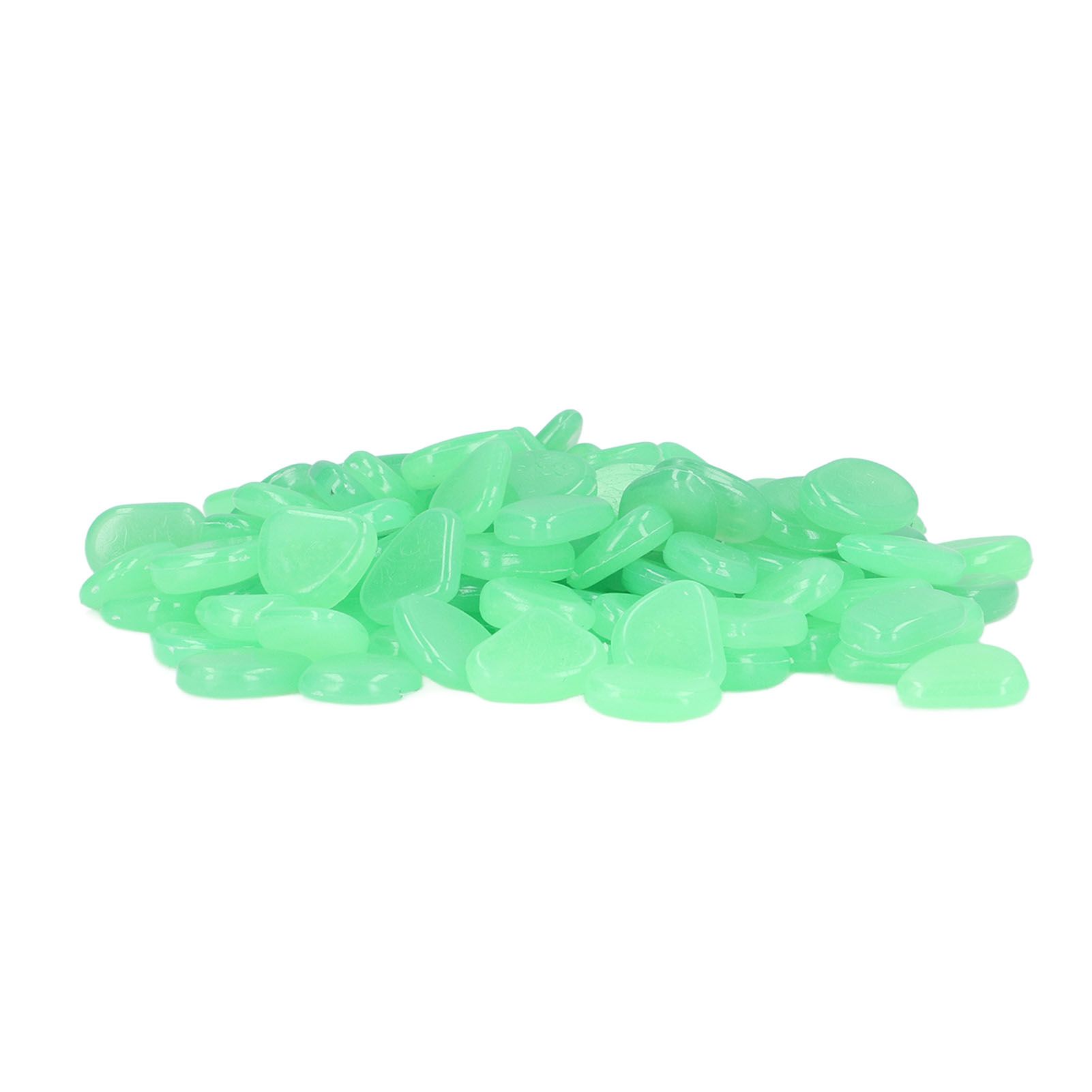 Outdoor Luminous Stones Colorful Fluorescent Luminous Pebbles for Dark Garden Courtyard Walkway Garden Trails 200 / Bag Turquoise - Image 8
