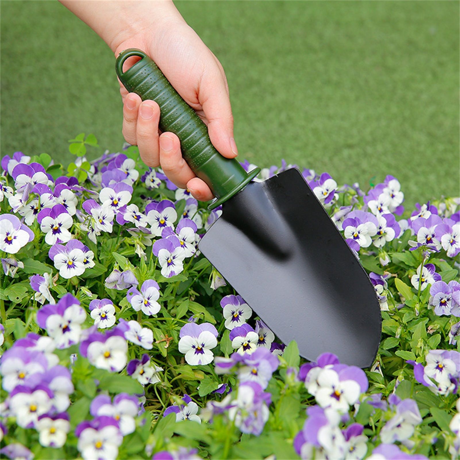 4pcs Garden Shovel Set Home Indoor Gardening Flower Gardening Mini Shovel Set Bonsai Tools Green Four Piece Set - Image 5