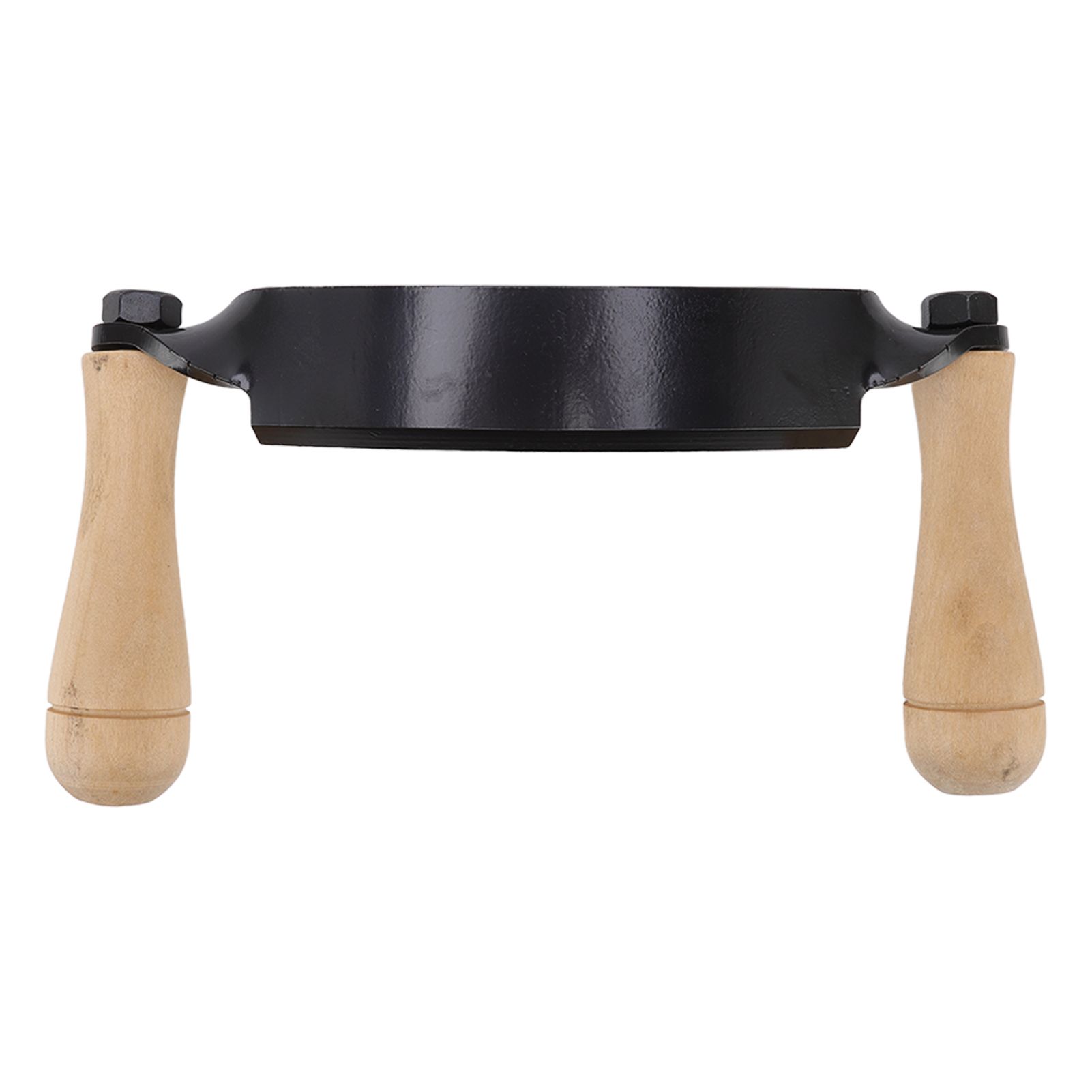 Draw Knife Wooden Handle HRC 30 Durable Tungsten Steel Curved High Sharpness Draw Shave Knife for Log Wood Furniture 10in - Image 1
