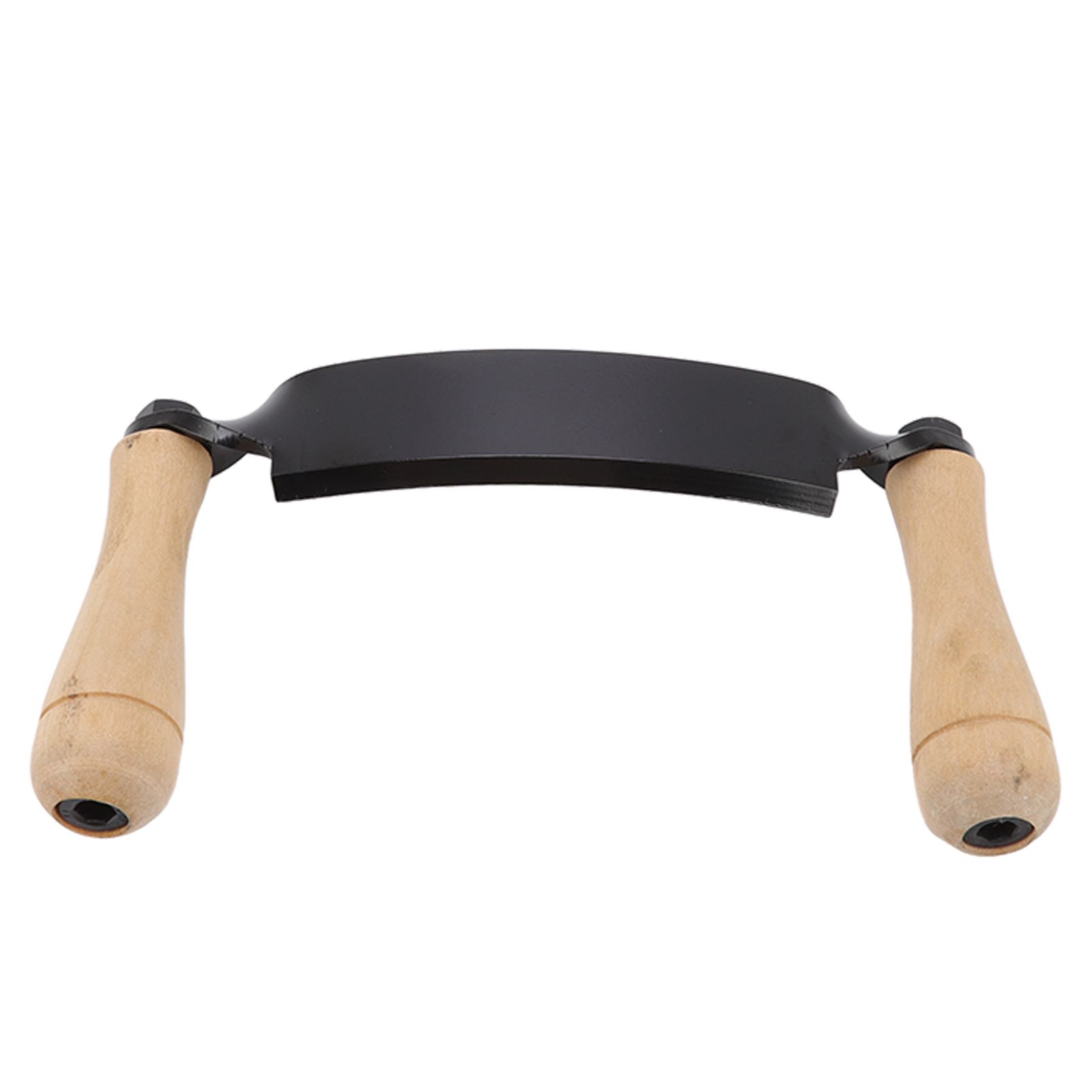 Draw Knife Wooden Handle HRC 30 Durable Tungsten Steel Curved High Sharpness Draw Shave Knife for Log Wood Furniture 10in - Image 2