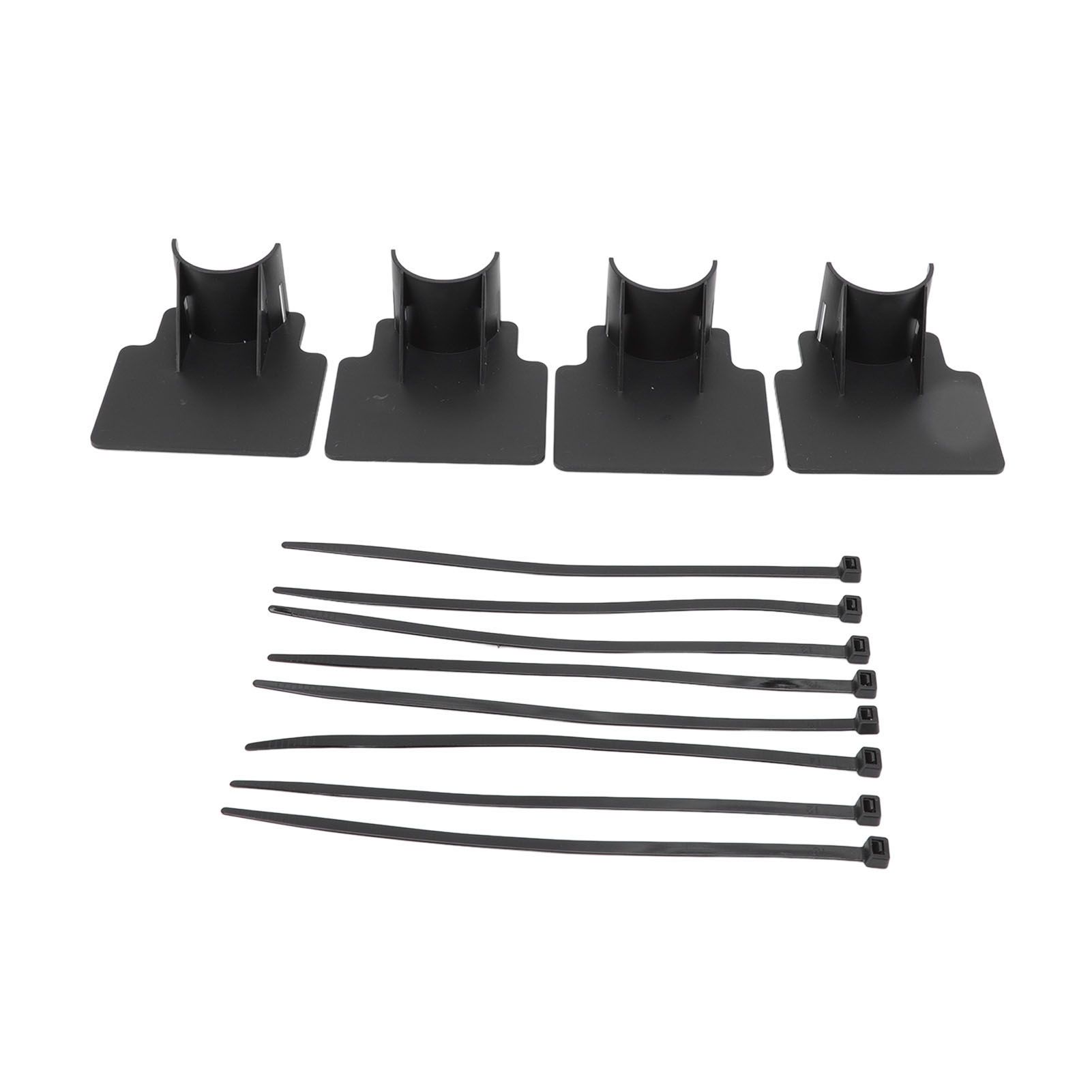 Swimming Pool Pipe Holders Adjustable Design Sturdy ABS Easy Installation Swimming Pool Hose Support Brackets Black - Image 1