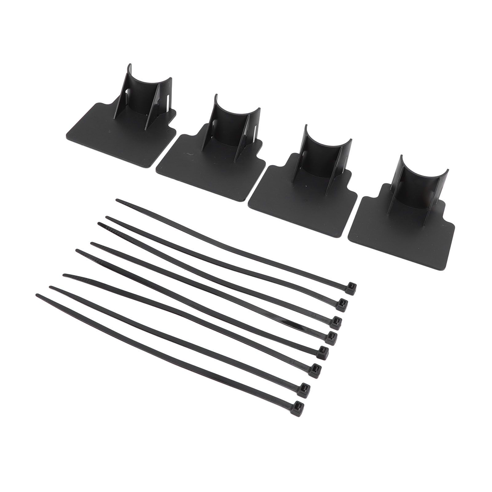 Swimming Pool Pipe Holders Adjustable Design Sturdy ABS Easy Installation Swimming Pool Hose Support Brackets Black - Image 2