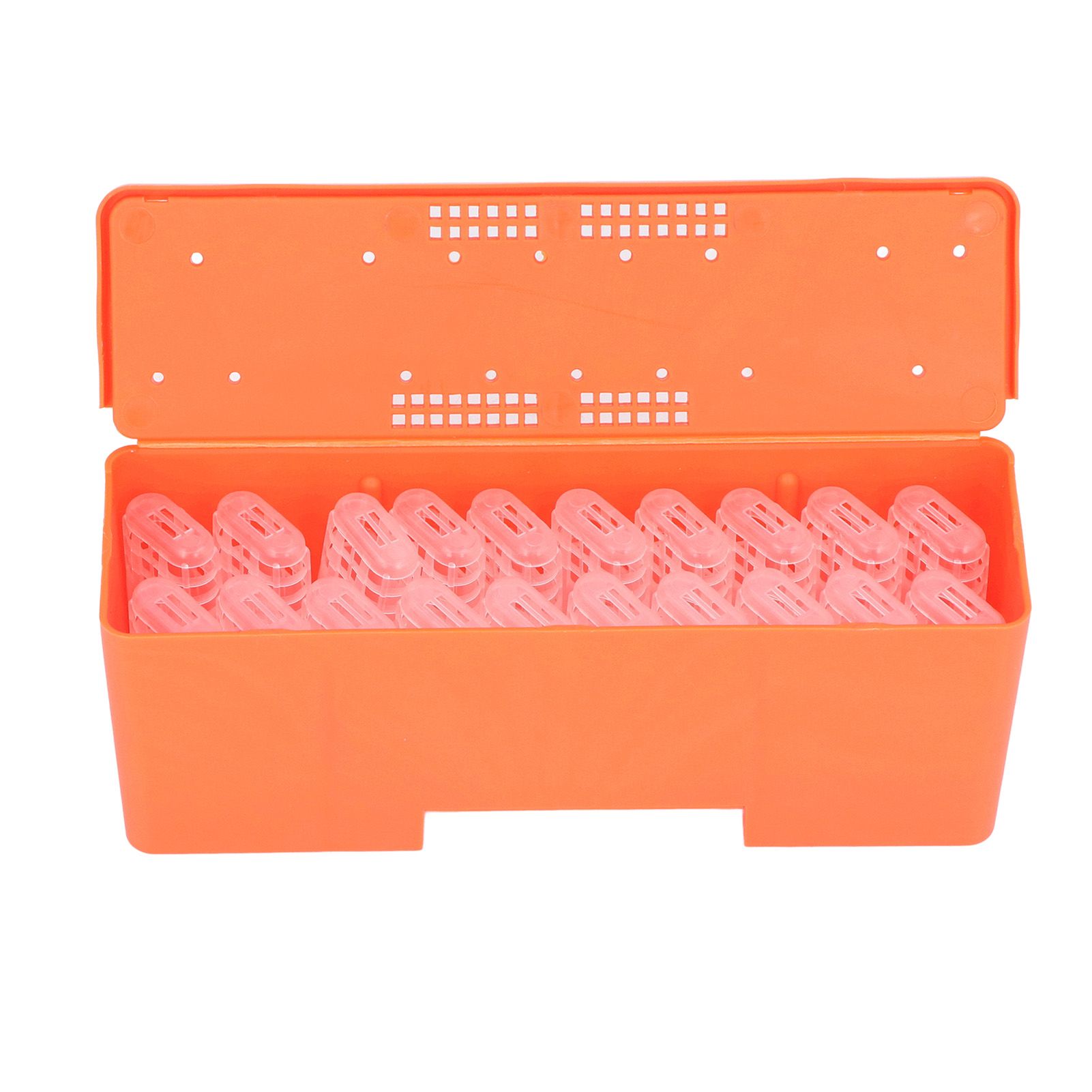 King Cage Transport Box with 20Pcs Queen Bee Rearing Cages Transparent King Cage Beekeeping Tools - Image 1