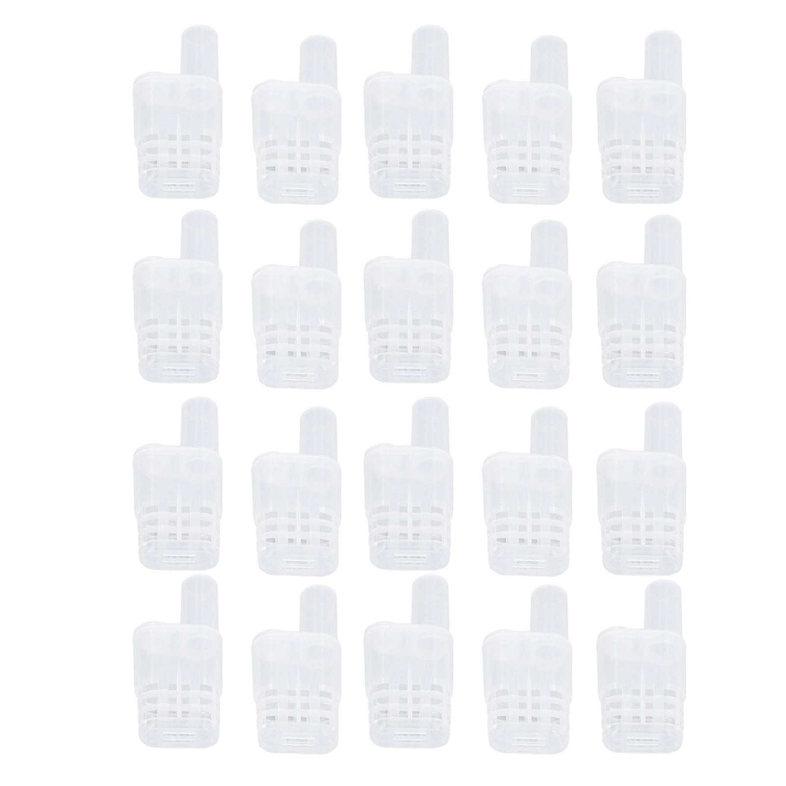 King Cage Transport Box with 20Pcs Queen Bee Rearing Cages Transparent King Cage Beekeeping Tools - Image 7