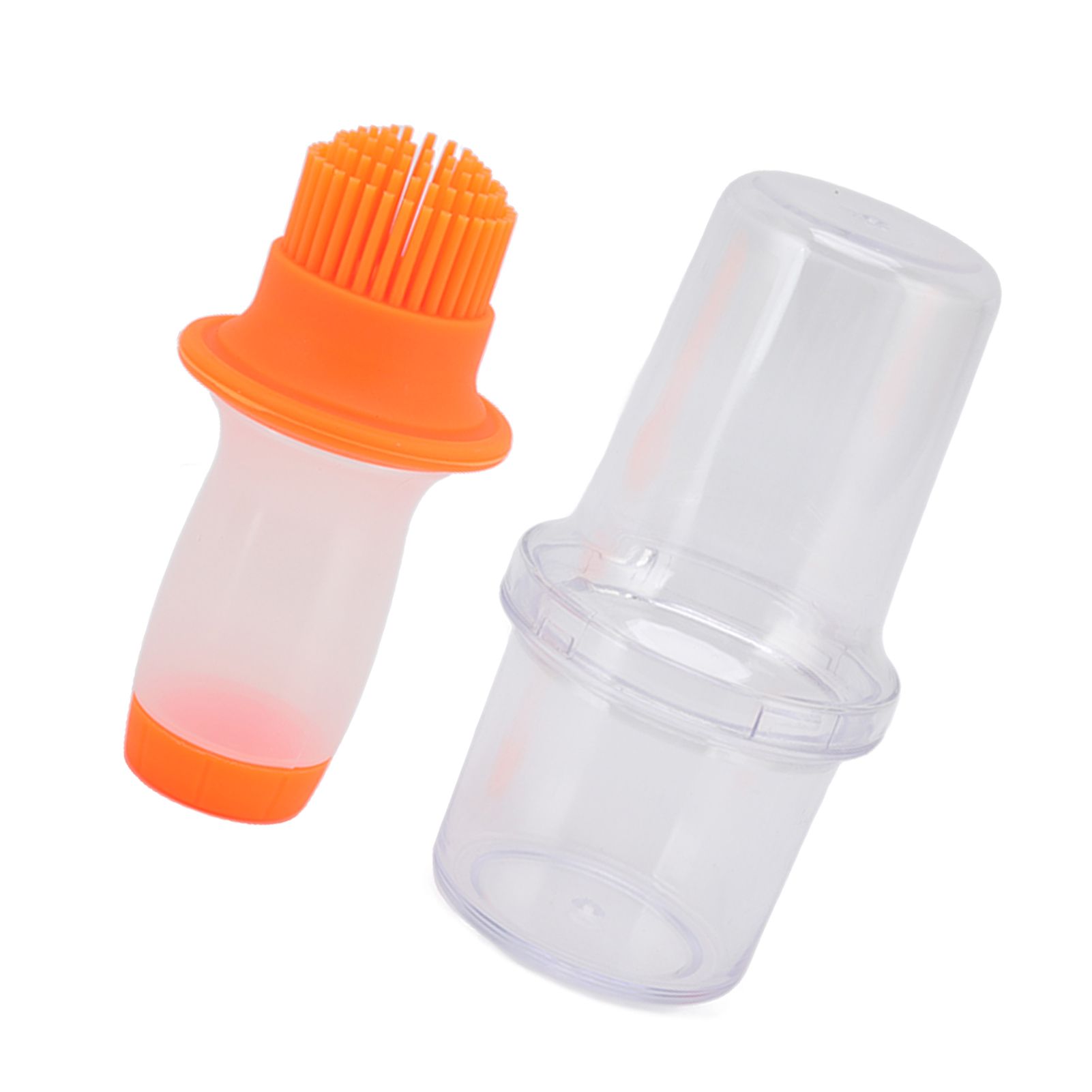 Oil Dispenser Bottle 60ml Food Grade Silicone Squeeze Type Brush Evenly Heat Insulation Cooking Oil Dispenser Orange - Image 2