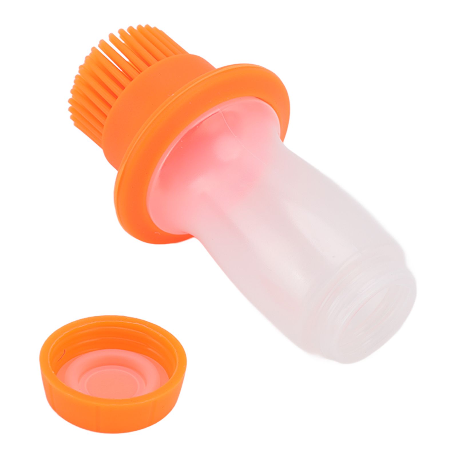 Oil Dispenser Bottle 60ml Food Grade Silicone Squeeze Type Brush Evenly Heat Insulation Cooking Oil Dispenser Orange - Image 3