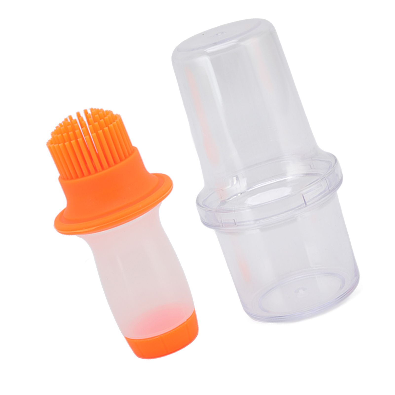 Oil Dispenser Bottle 60ml Food Grade Silicone Squeeze Type Brush Evenly Heat Insulation Cooking Oil Dispenser Orange - Image 5