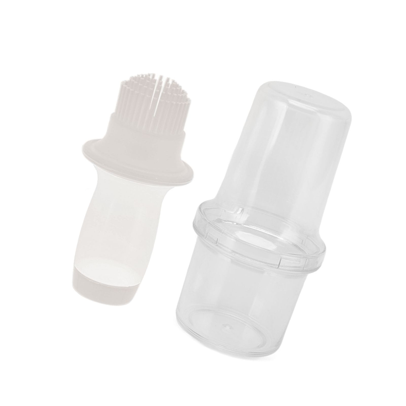 Oil Dispenser Bottle 60ml Food Grade Silicone Squeeze Type Brush Evenly Heat Insulation Cooking Oil Dispenser Gray White - Image 6