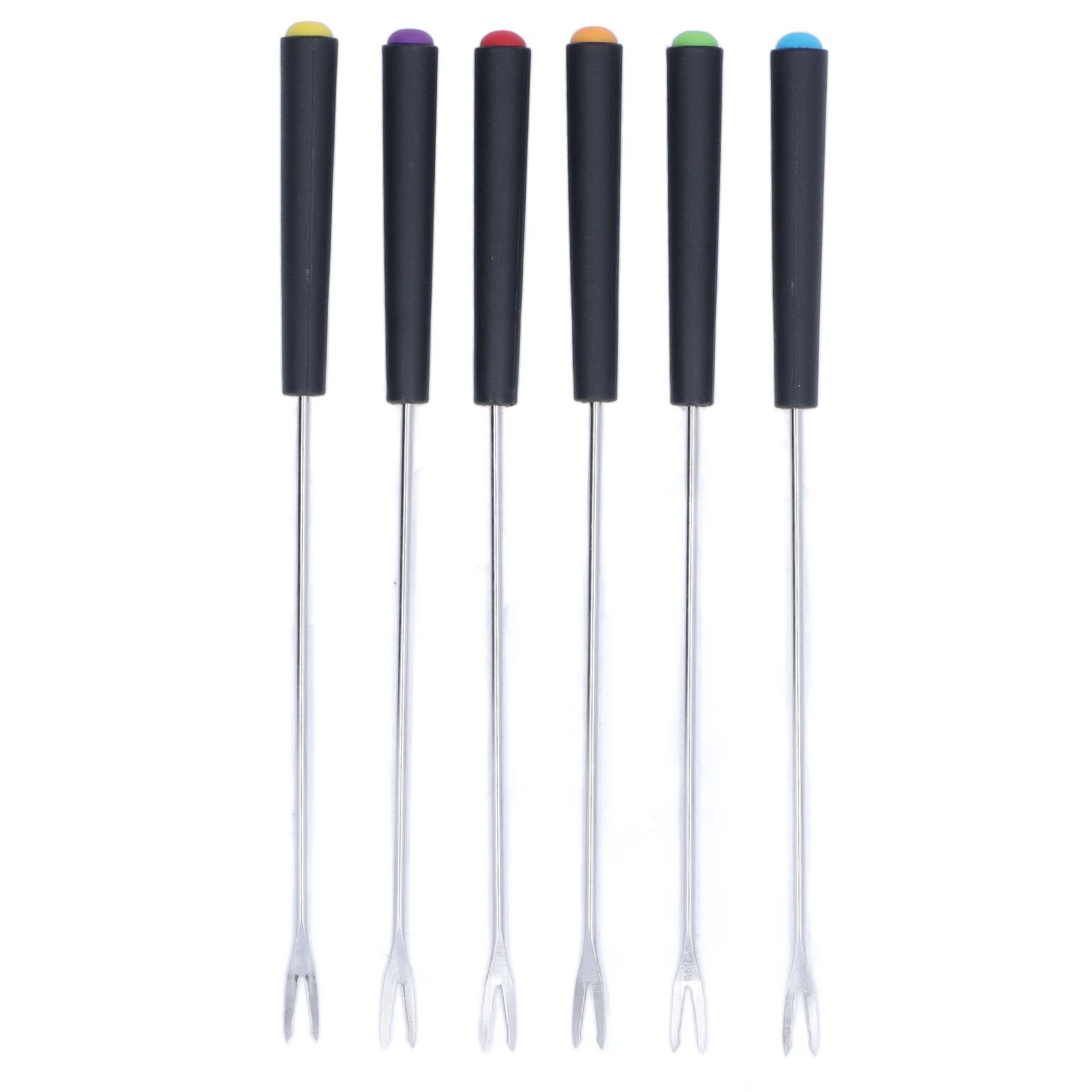 6 Pcs Fondue Forks Stainless Steel Corrosion Resistant Long Forks for Cake Chocolate Fruits Cheese Fondue - Image 1