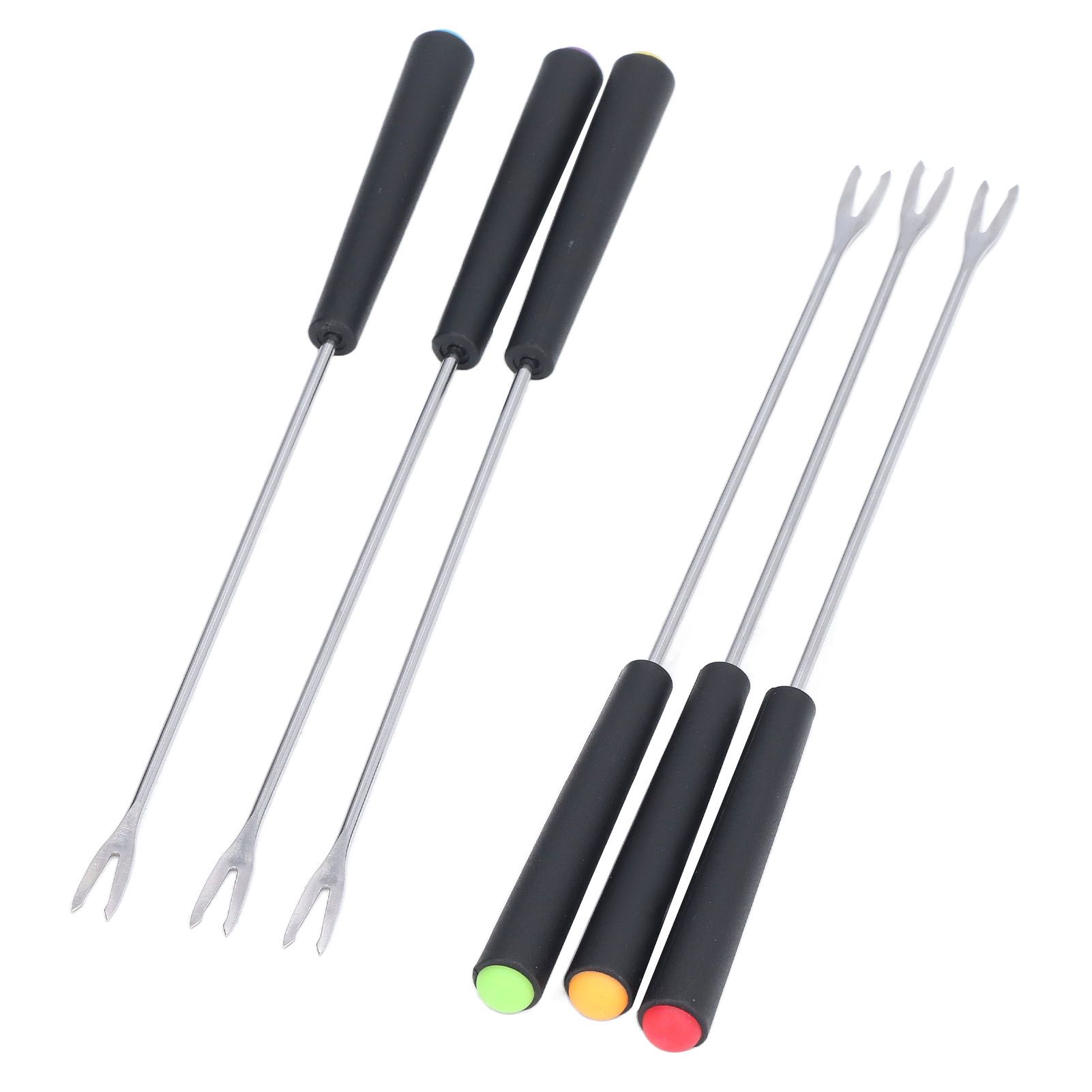 6 Pcs Fondue Forks Stainless Steel Corrosion Resistant Long Forks for Cake Chocolate Fruits Cheese Fondue - Image 4