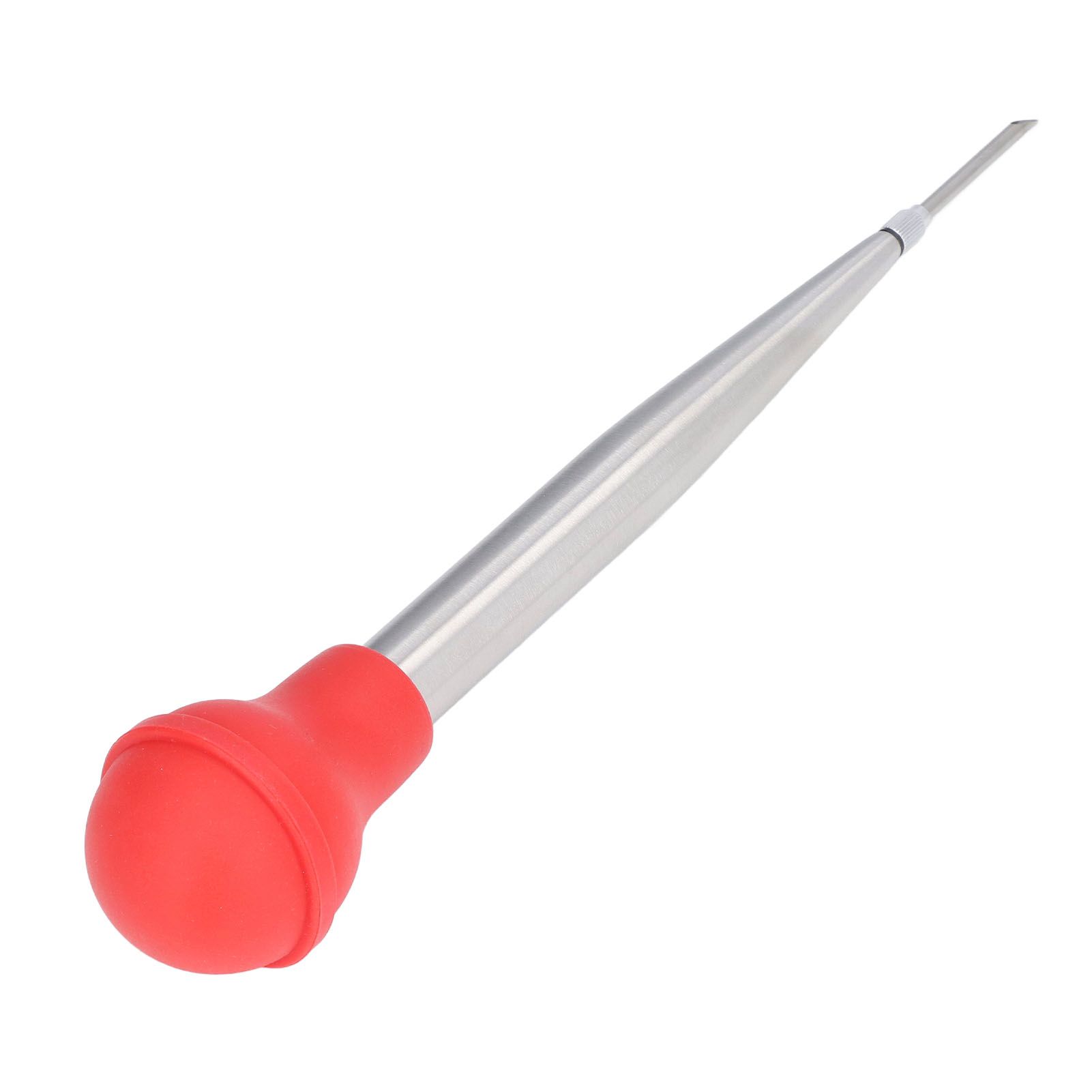 Turkey Injector Stainless Steel Thickened Silicone Design Cooking Seasoning Pump with Cleaning Sweep Red - Image 6