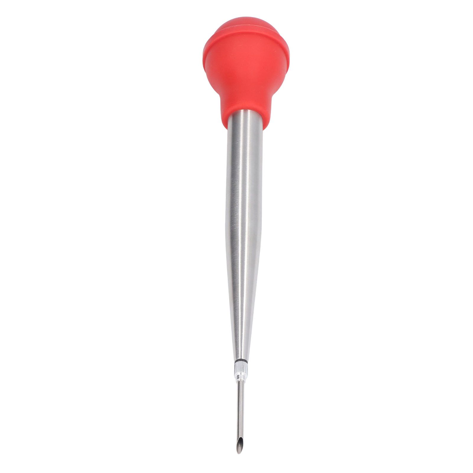 Turkey Injector Stainless Steel Thickened Silicone Design Cooking Seasoning Pump with Cleaning Sweep Red - Image 8