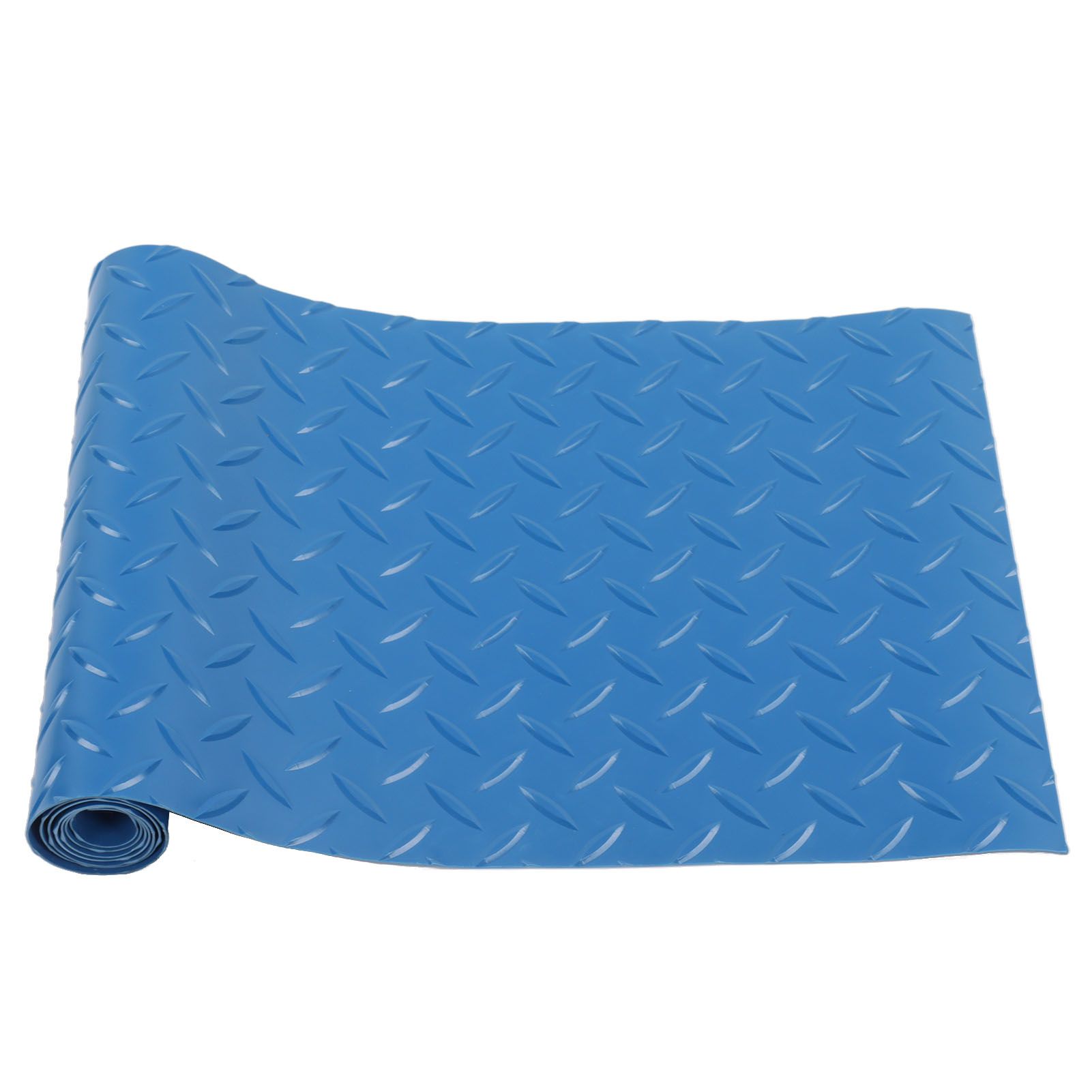 Swimming Pool Protective Ladder Mat Non Slip Replacement Ladder Rubber Pad Blue for Pools Herringbone - Image 1
