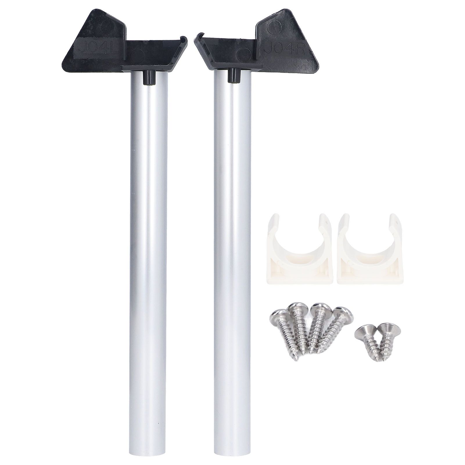 2Pcs Greenhouse Rain Gutter Drains Silver Drainage Downpipe Gutter Kit Gutter Water Butt Pipe Kit - Image 1