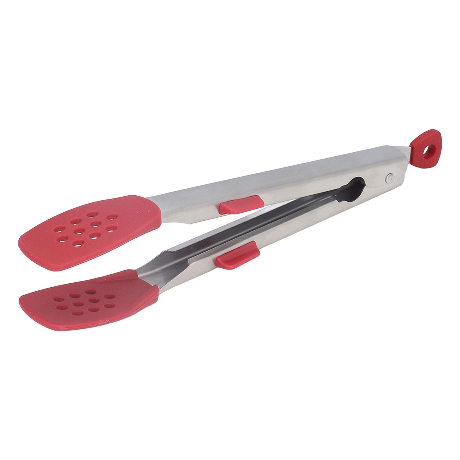 Food Tong Thickened 304 Stainless Steel Anti Slip Corrosion Resistant Barbecue Tongs for Restaurant Kitchen Baking Red - Image 5