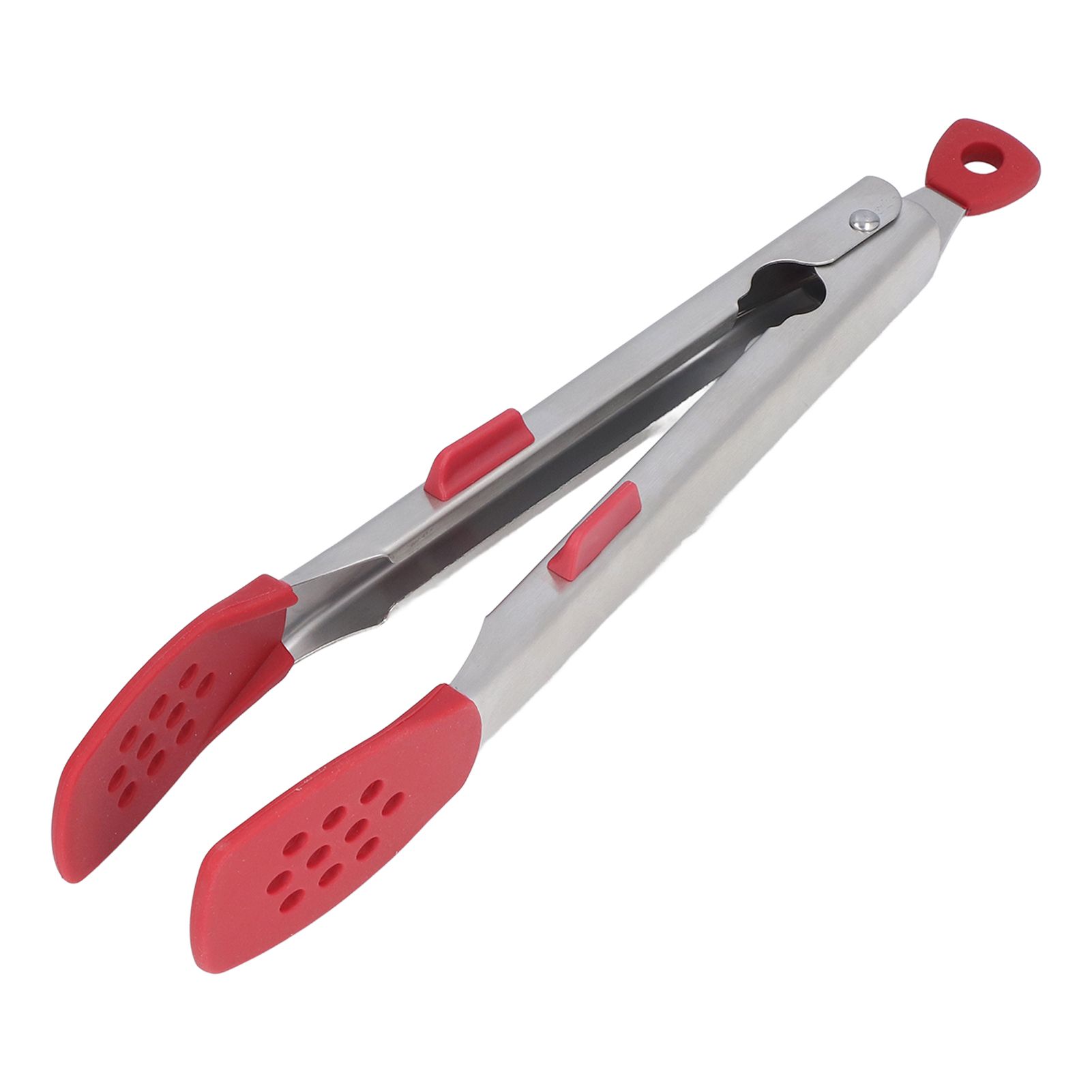 Food Tong Thickened 304 Stainless Steel Anti Slip Corrosion Resistant Barbecue Tongs for Restaurant Kitchen Baking Red - Image 6
