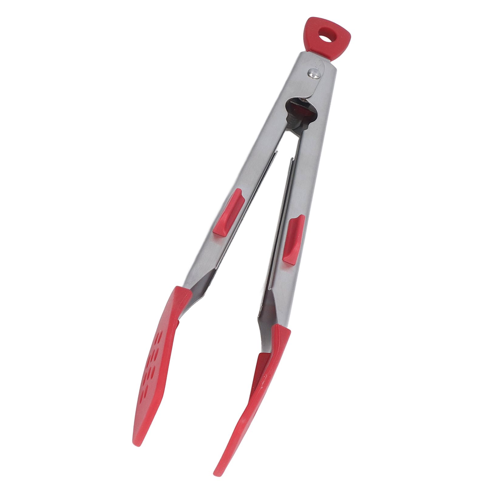 Food Tong Thickened 304 Stainless Steel Anti Slip Corrosion Resistant Barbecue Tongs for Restaurant Kitchen Baking Red - Image 7