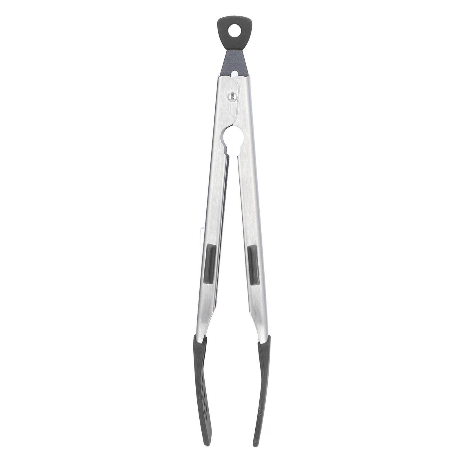 Food Tong Thickened 304 Stainless Steel Anti Slip Corrosion Resistant Barbecue Tongs for Restaurant Kitchen Baking Black - Image 1