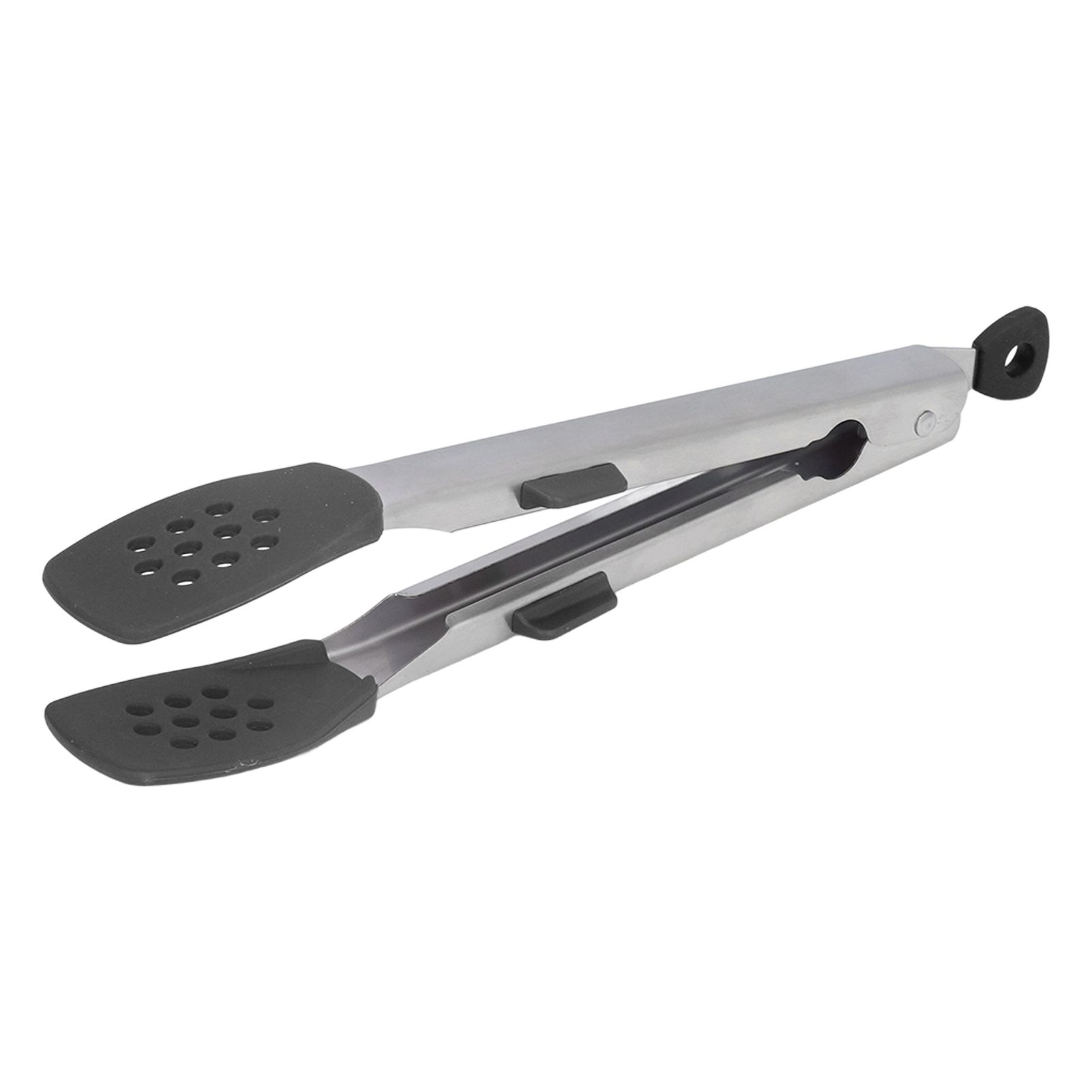 Food Tong Thickened 304 Stainless Steel Anti Slip Corrosion Resistant Barbecue Tongs for Restaurant Kitchen Baking Black - Image 2