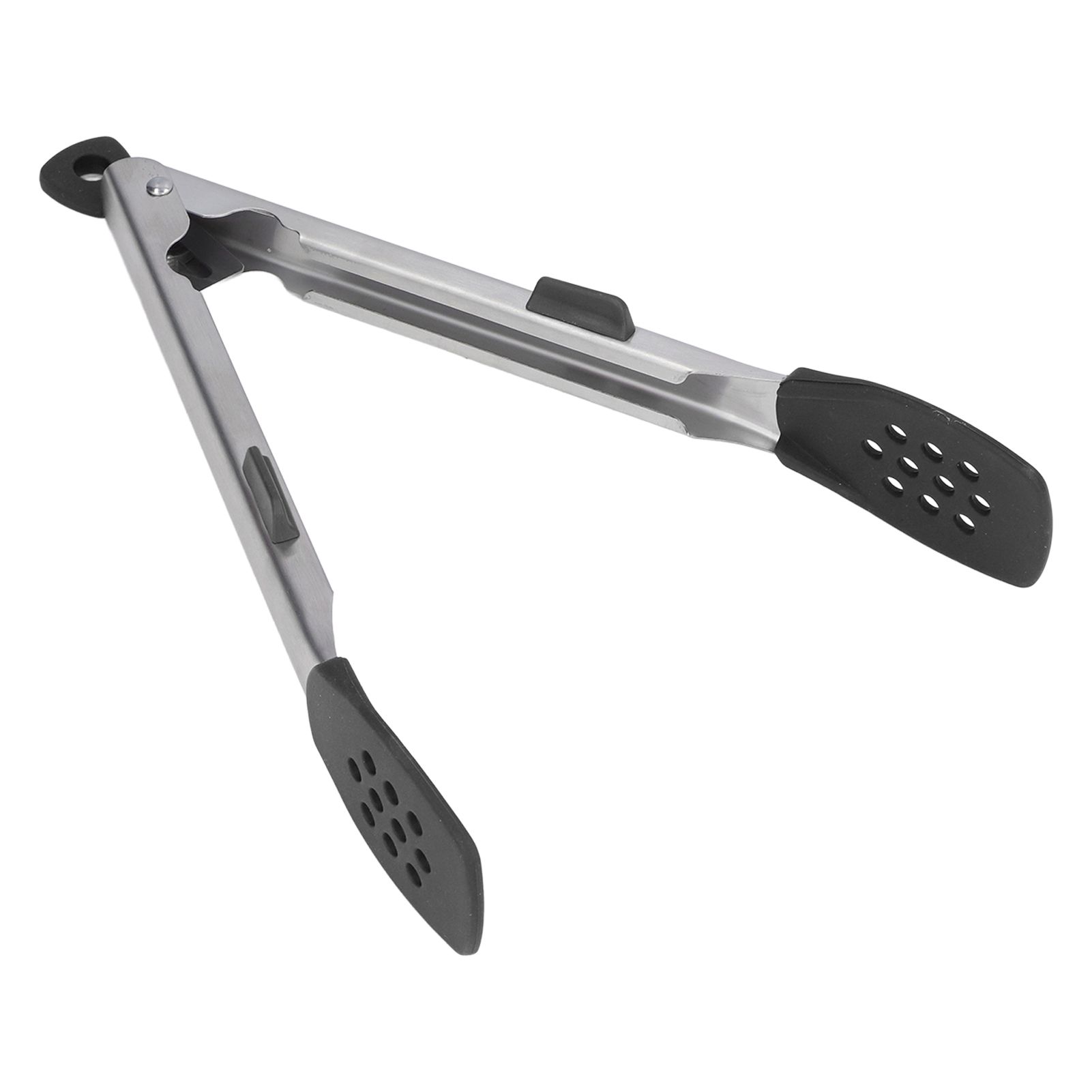 Food Tong Thickened 304 Stainless Steel Anti Slip Corrosion Resistant Barbecue Tongs for Restaurant Kitchen Baking Black - Image 7