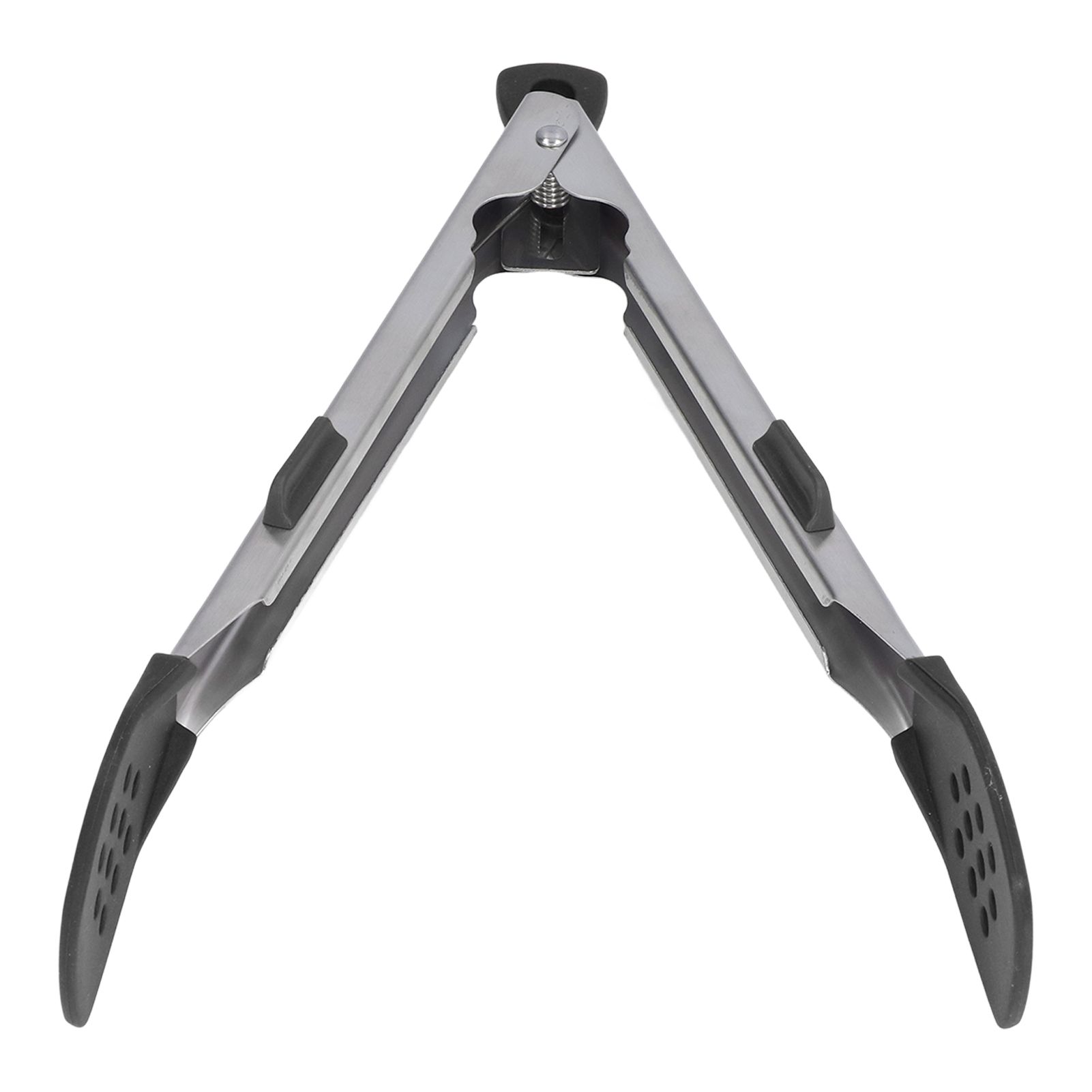 Food Tong Thickened 304 Stainless Steel Anti Slip Corrosion Resistant Barbecue Tongs for Restaurant Kitchen Baking Black - Image 8