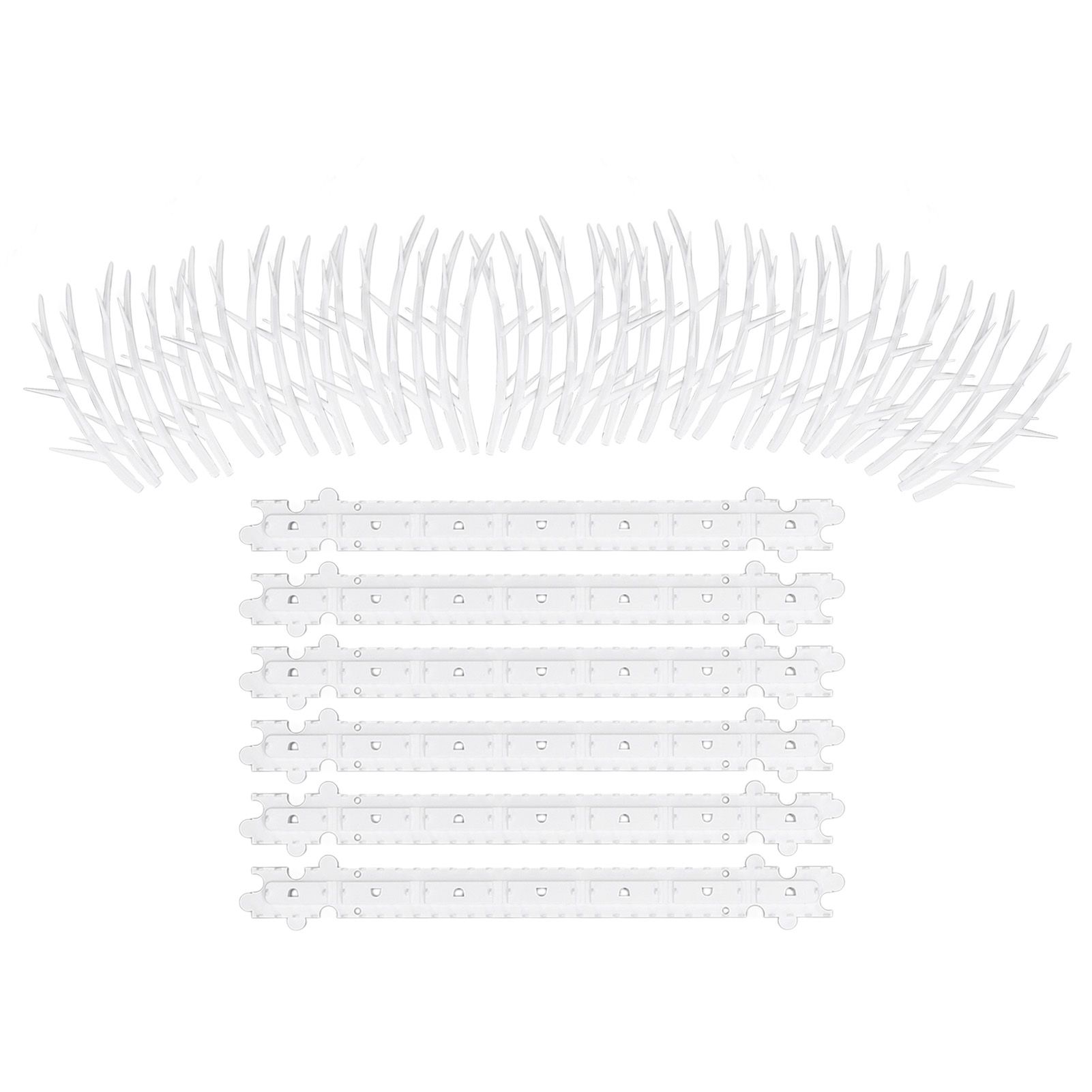 30cm Bird Deterrent Spikes Plastic Bird Repellent Spikes for Fence Roof Mailbox Window - Image 1