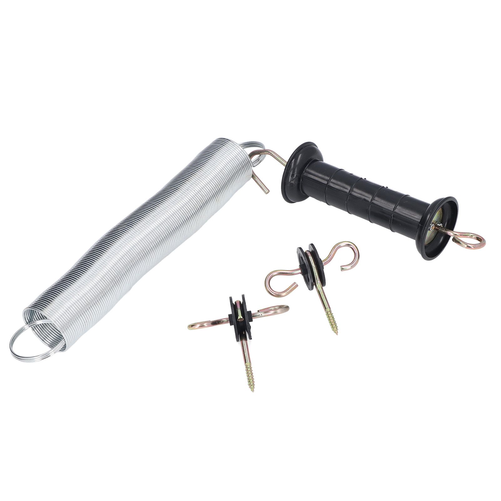 Electric Fence Gate Kit PP Iron 5 Meters Animal Spring Door Accessory with Handle Insulated Nail for Livestock - Image 2