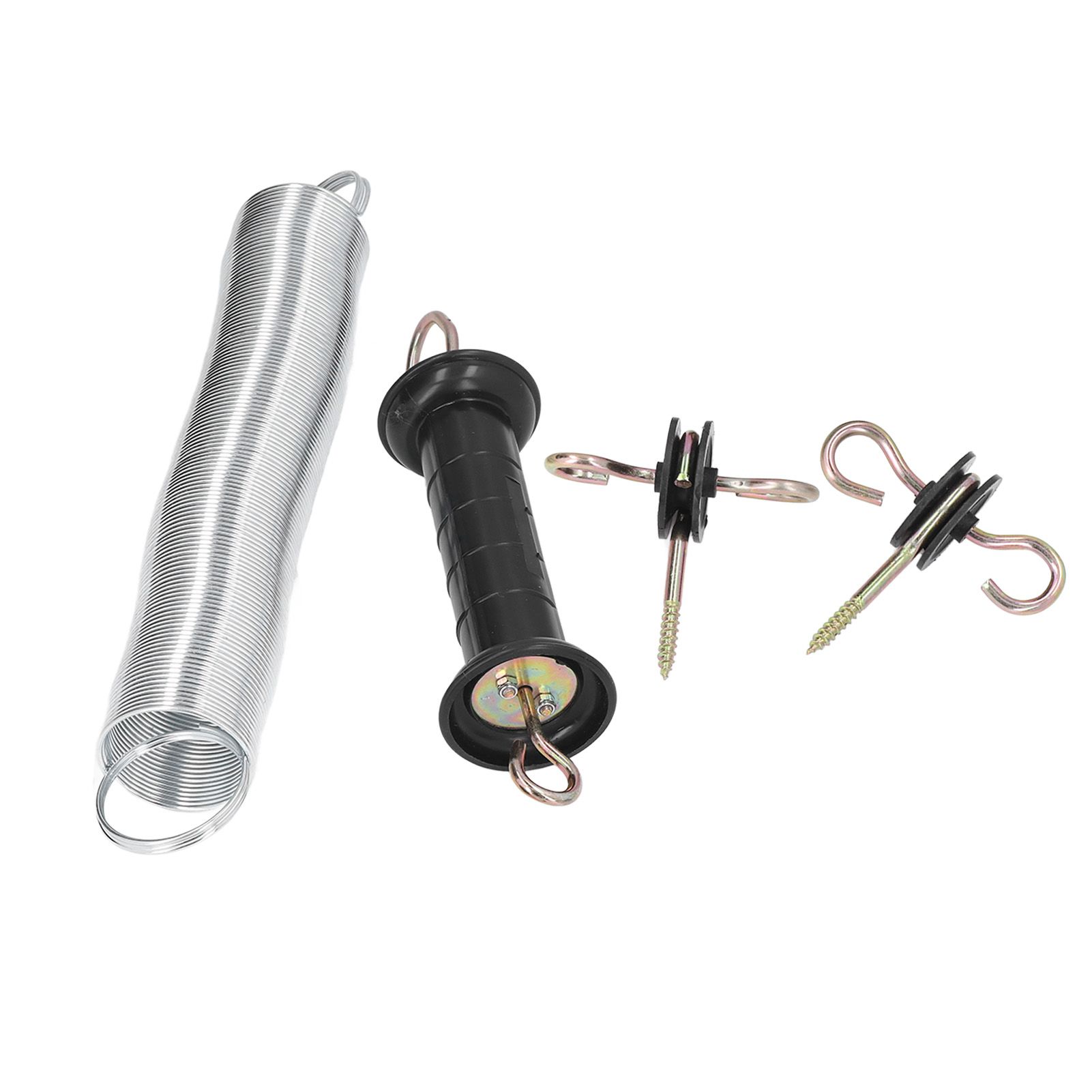 Electric Fence Gate Kit PP Iron 5 Meters Animal Spring Door Accessory with Handle Insulated Nail for Livestock - Image 3