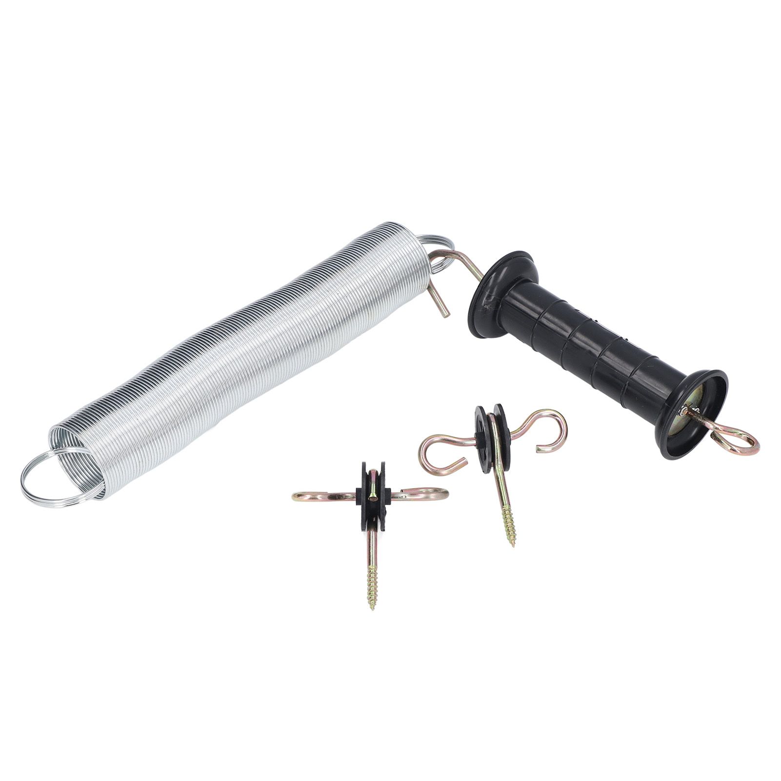 Electric Fence Gate Kit PP Iron 5 Meters Animal Spring Door Accessory with Handle Insulated Nail for Livestock - Image 7