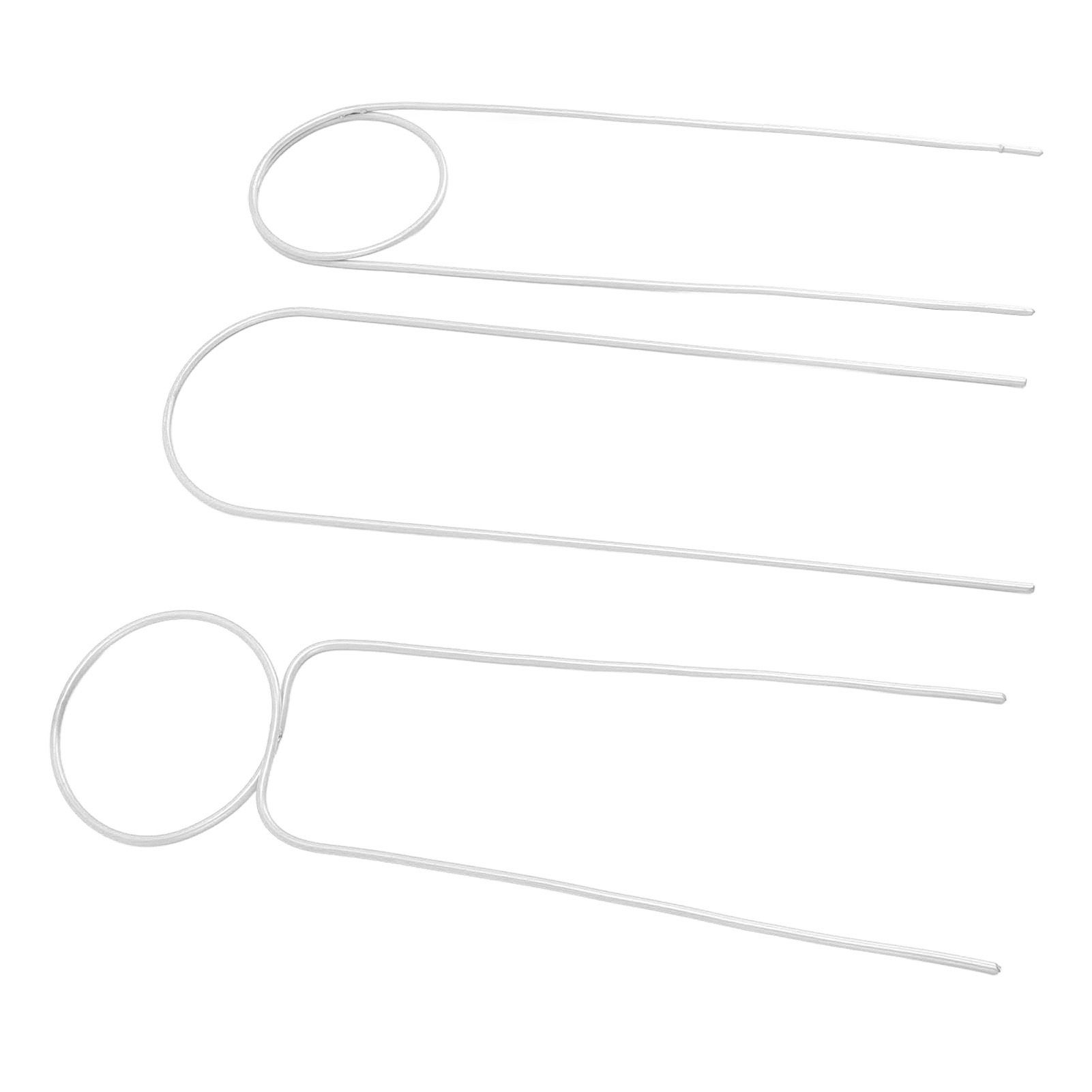 3 Pcs Plant Trellis 40cm Wrought Iron Metal Plant Climbing Trellis Indoor Green Plant Potted Flower Arrangement Bracket White - Image 2