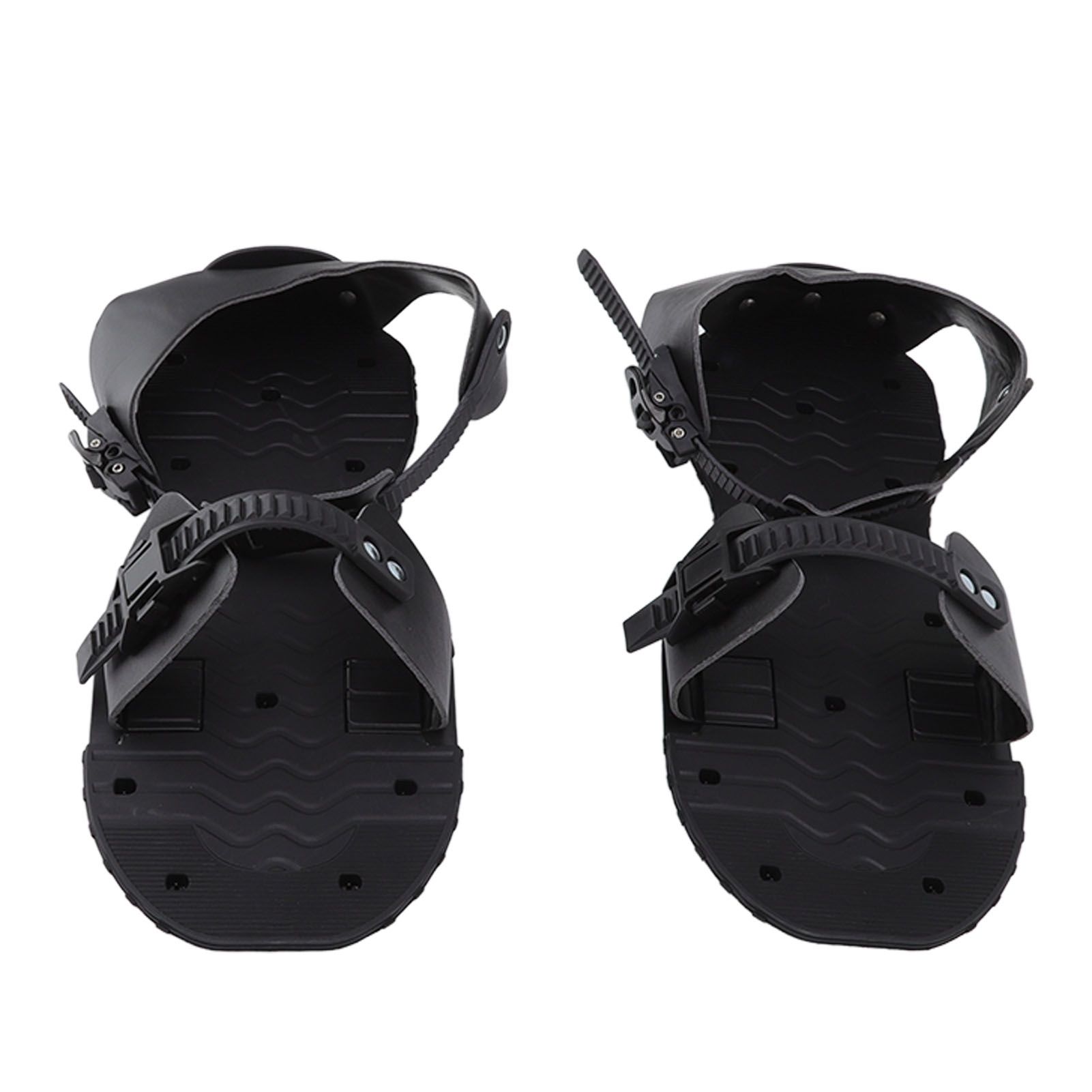 1 Pair Spike Sandals PU Lawn Aerator Shoes Grass Aerator Tool for Yard Garden Plants Health Black - Image 4