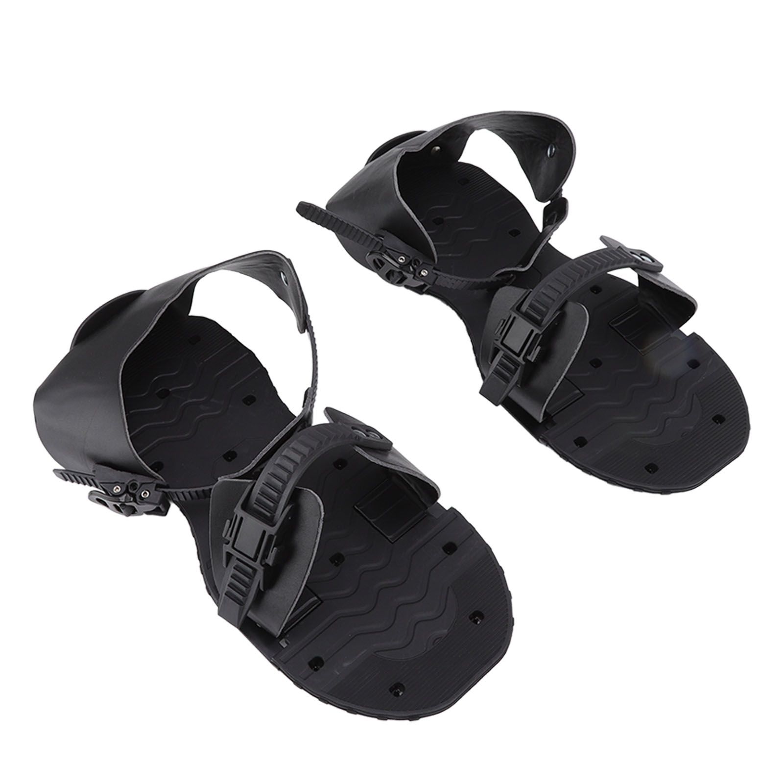 1 Pair Spike Sandals PU Lawn Aerator Shoes Grass Aerator Tool for Yard Garden Plants Health Black - Image 8