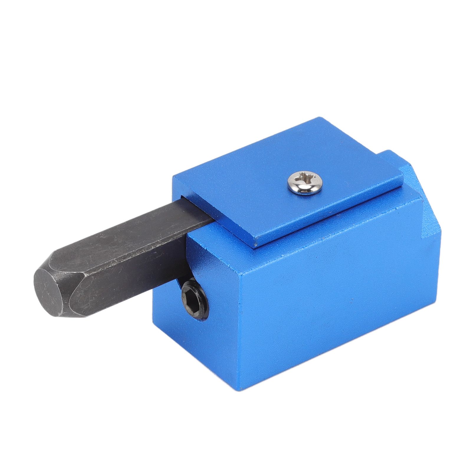 Woodworking Right Angle Corner Chisel Square Recessed Hinge Door Lock Recess Corner Wood Chiseling Tool Blue - Image 1