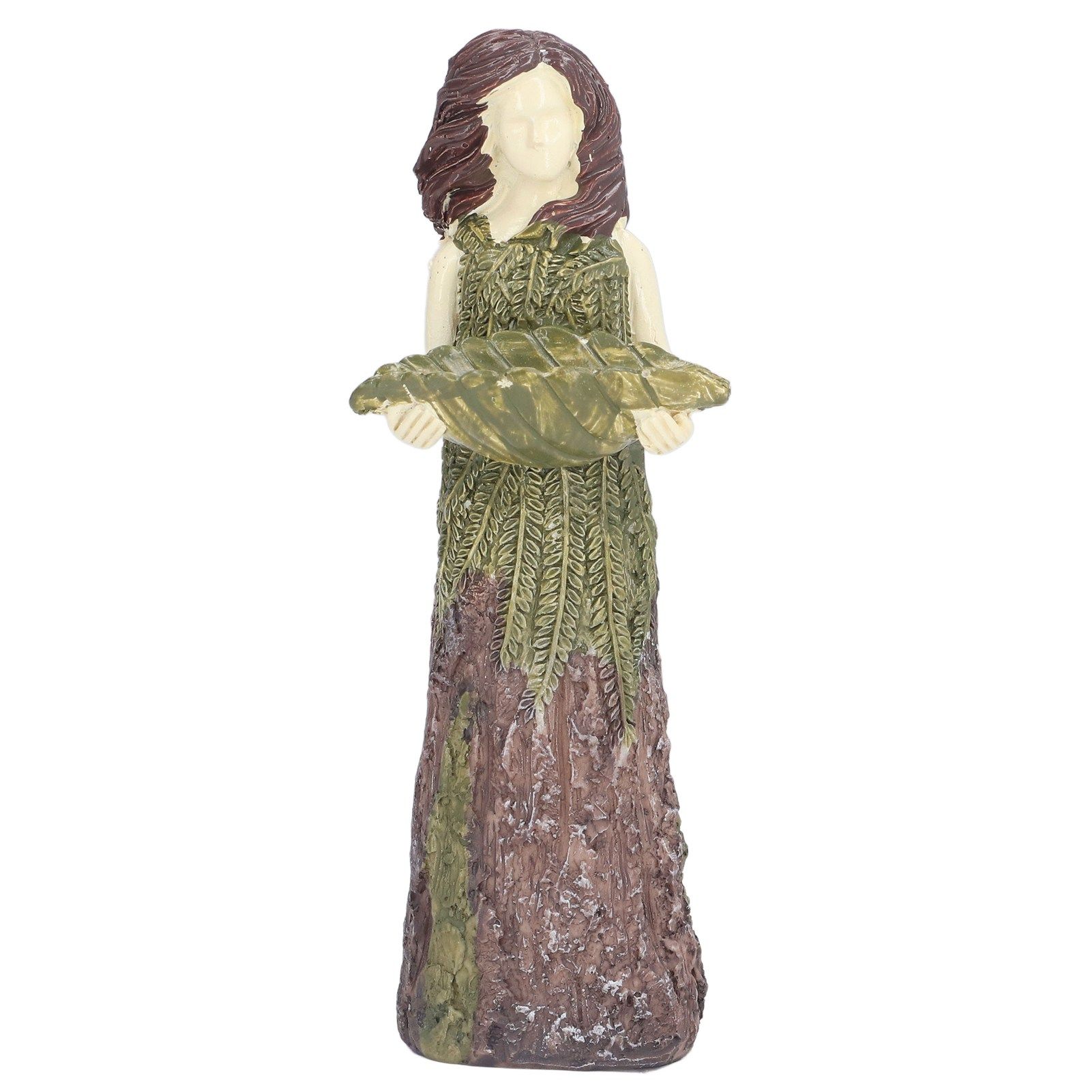 Fairy Statue Bird Feeder Resin Attractive Beautiful Goddess Statuary Bird Feeder for Outdoor Gardens - Image 1