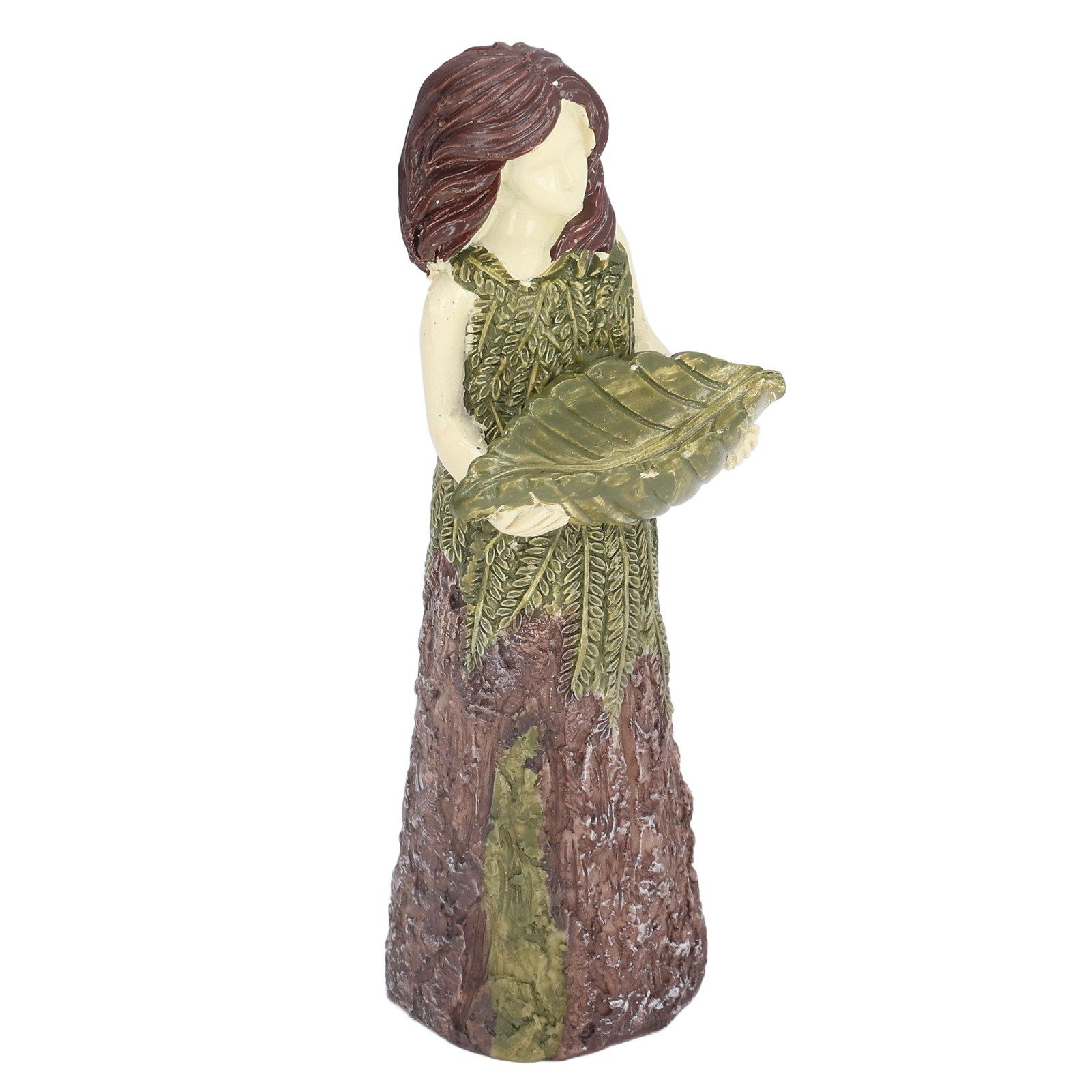 Fairy Statue Bird Feeder Resin Attractive Beautiful Goddess Statuary Bird Feeder for Outdoor Gardens - Image 2