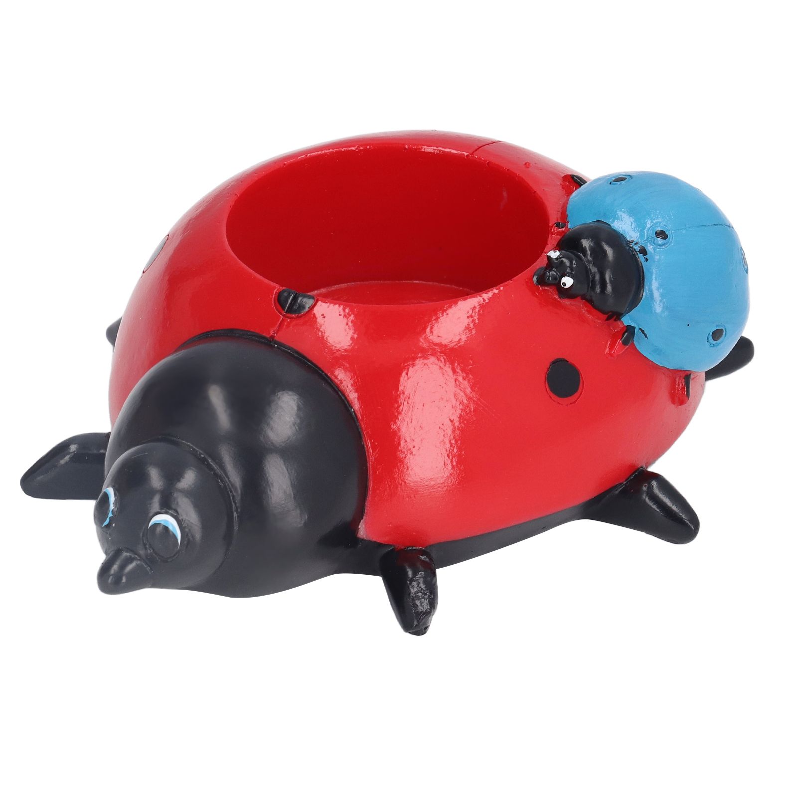 Ladybugs Flower Pot Simulation Cute Resin Animal Succulent Plant Container for Garden Decorations W93 - Image 1