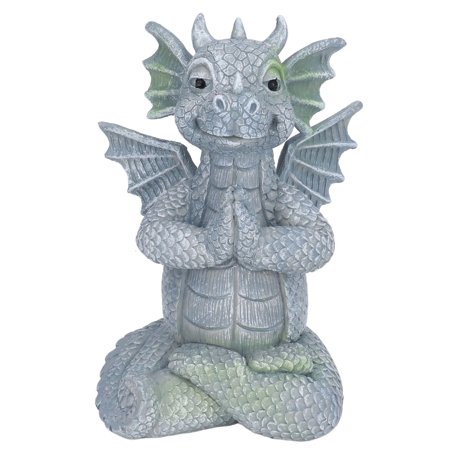 Small Dinosaur Sculpture Resin Meditated Statue Home Ornament for Garden Tree Courtyard Backyard - Image 1