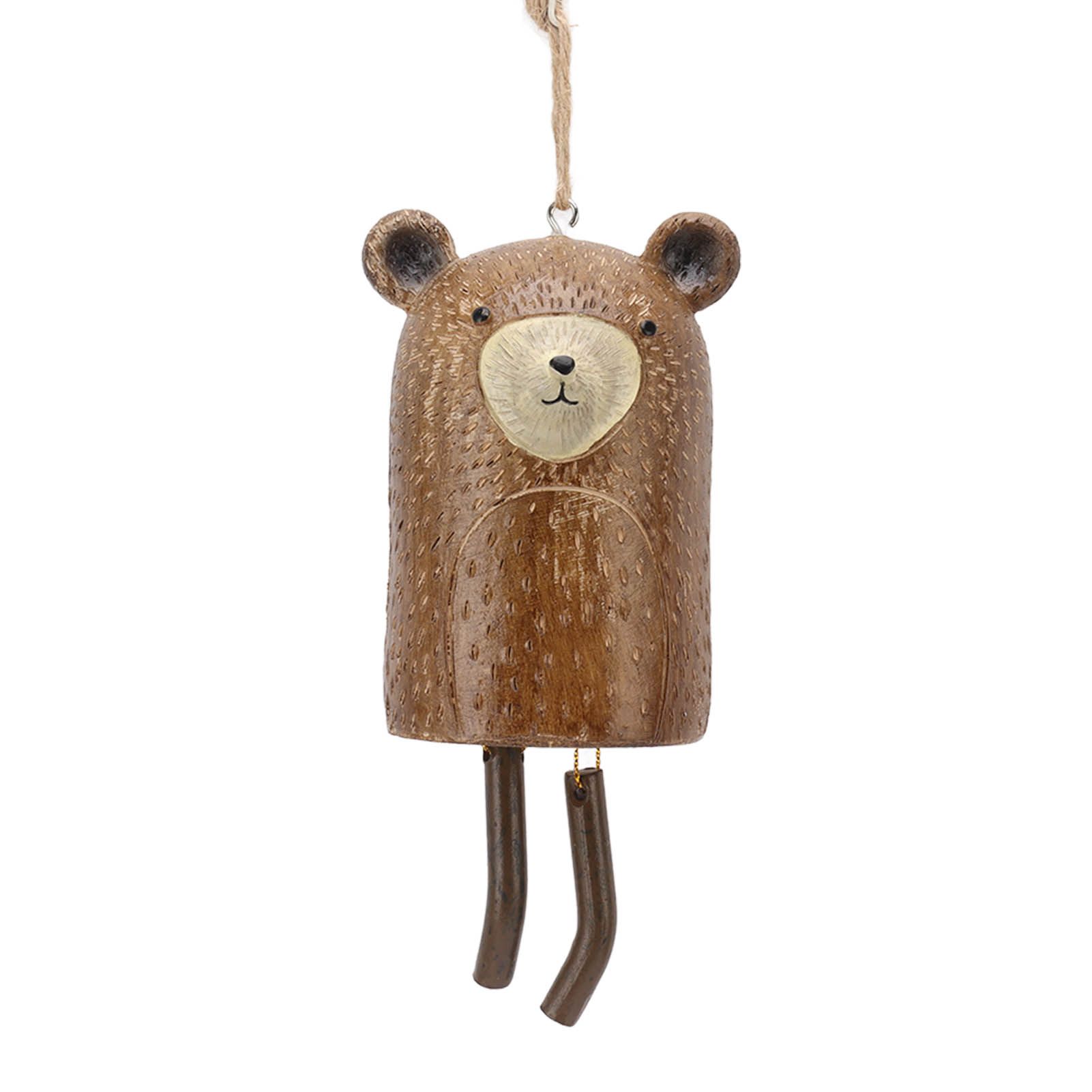 Rustic Hanging Animal Wind Chimes Resin Hand Made Natural Garden Decoration for Gardens Backyards Trees Yards C Raccoon - Image 2