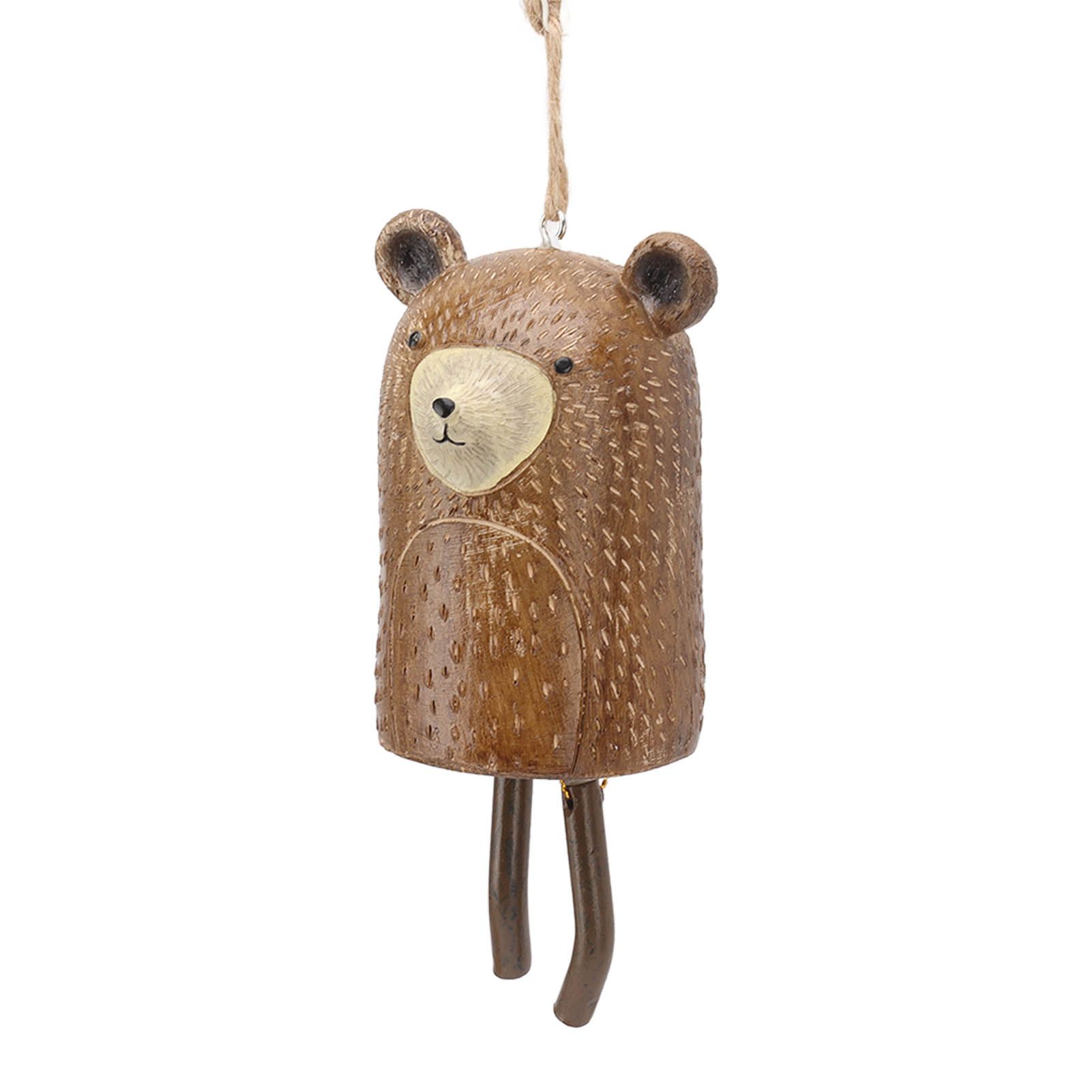 Rustic Hanging Animal Wind Chimes Resin Hand Made Natural Garden Decoration for Gardens Backyards Trees Yards C Raccoon - Image 3
