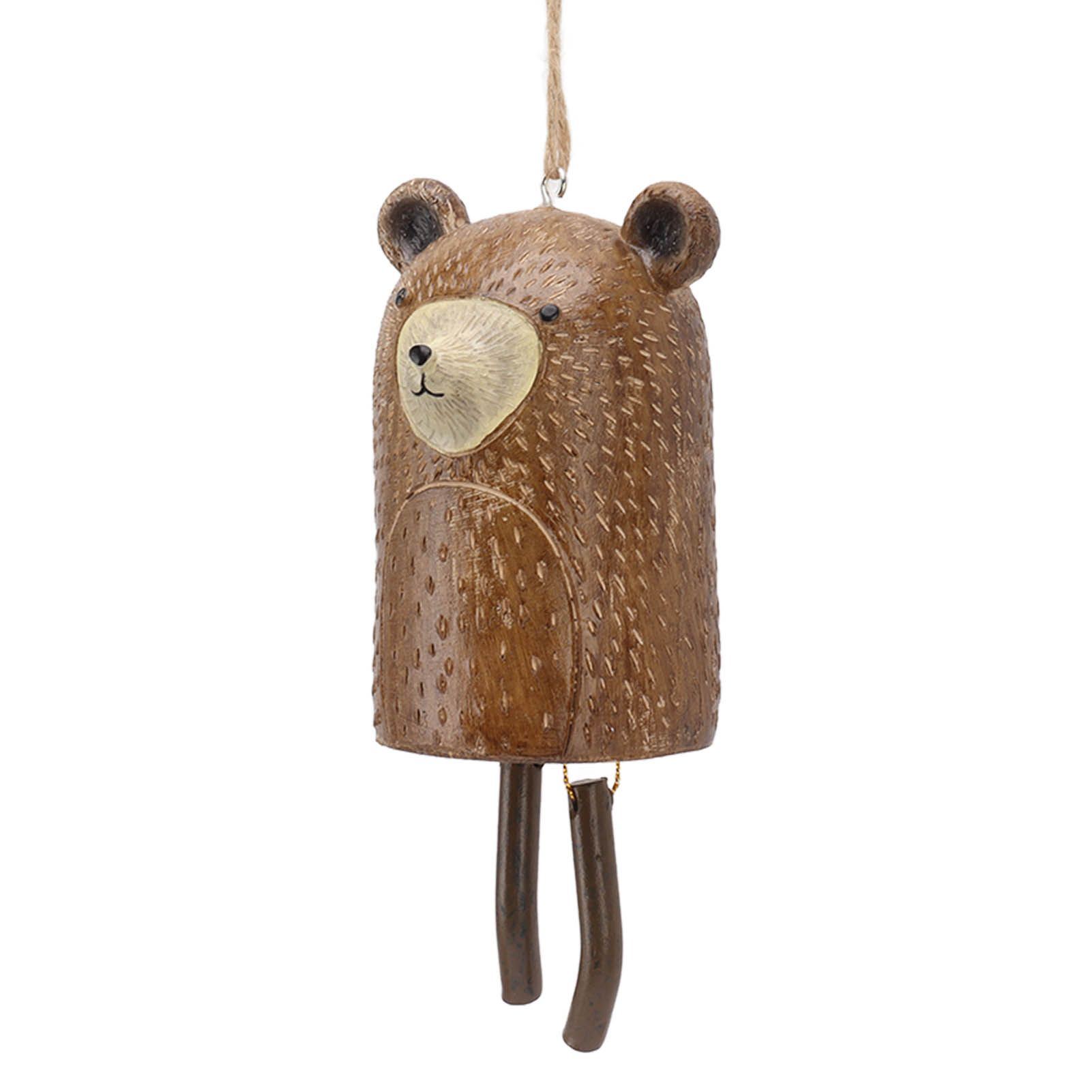 Rustic Hanging Animal Wind Chimes Resin Hand Made Natural Garden Decoration for Gardens Backyards Trees Yards C Raccoon - Image 6